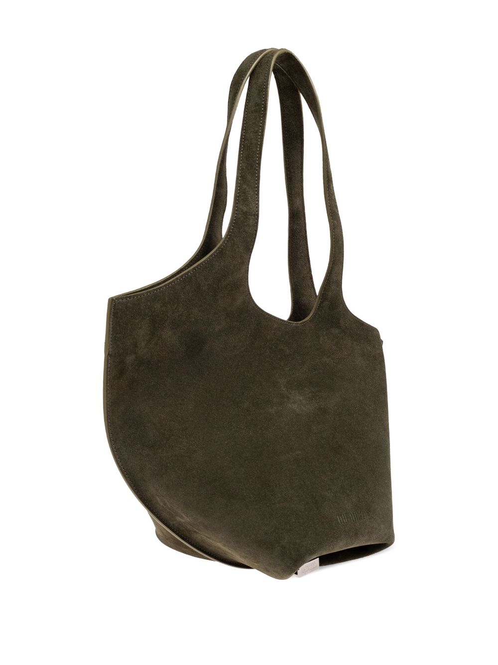 THE ATTICO The Scoop Medium Leather Shoulder Handbag