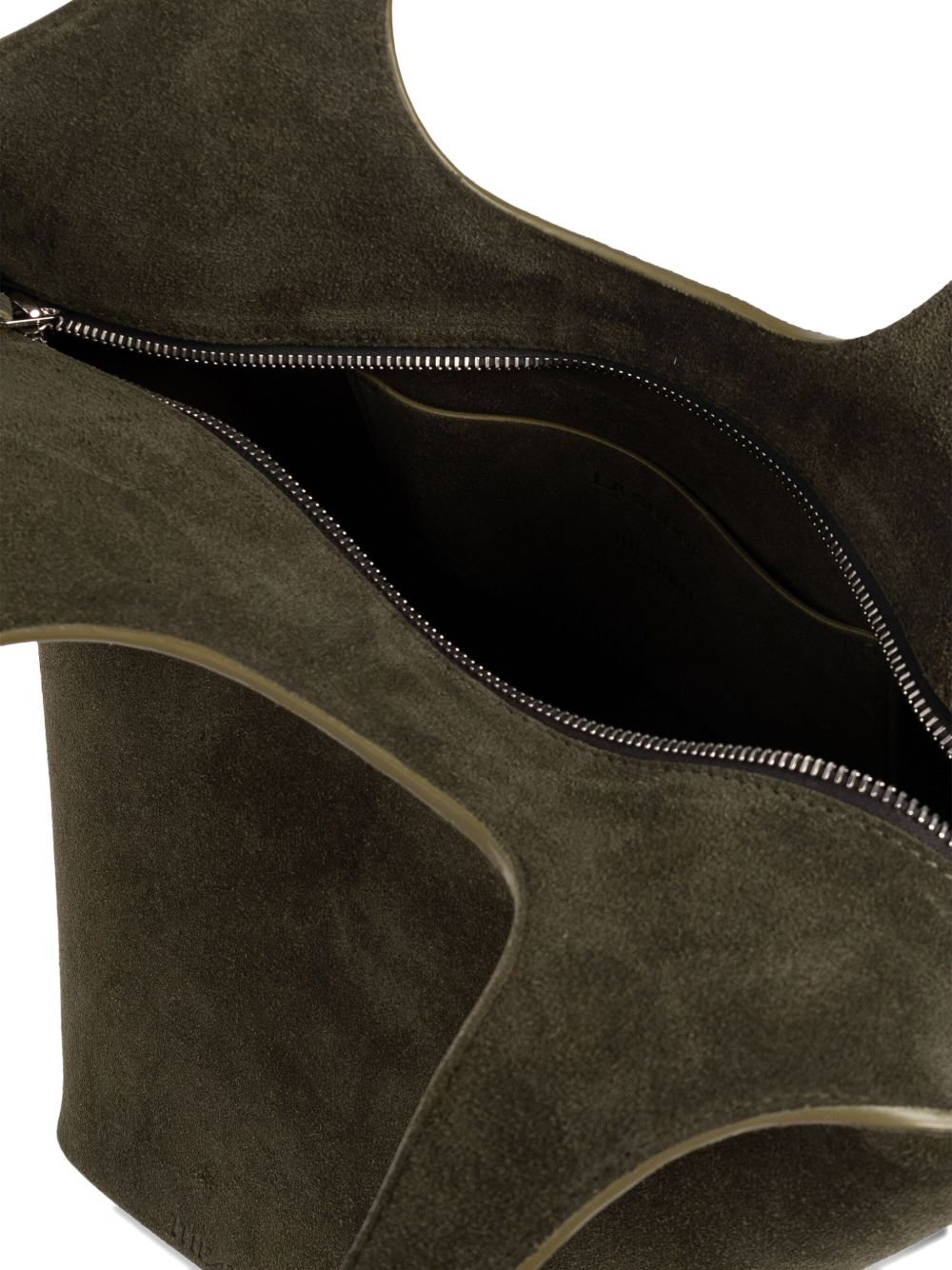 THE ATTICO The Scoop Medium Leather Shoulder Handbag