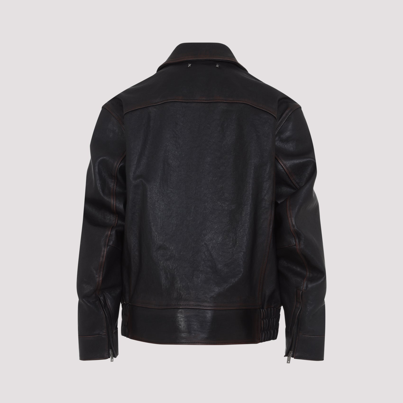 GOLDEN GOOSE Luxury Bomber Jacket in Premium Nappa Leather