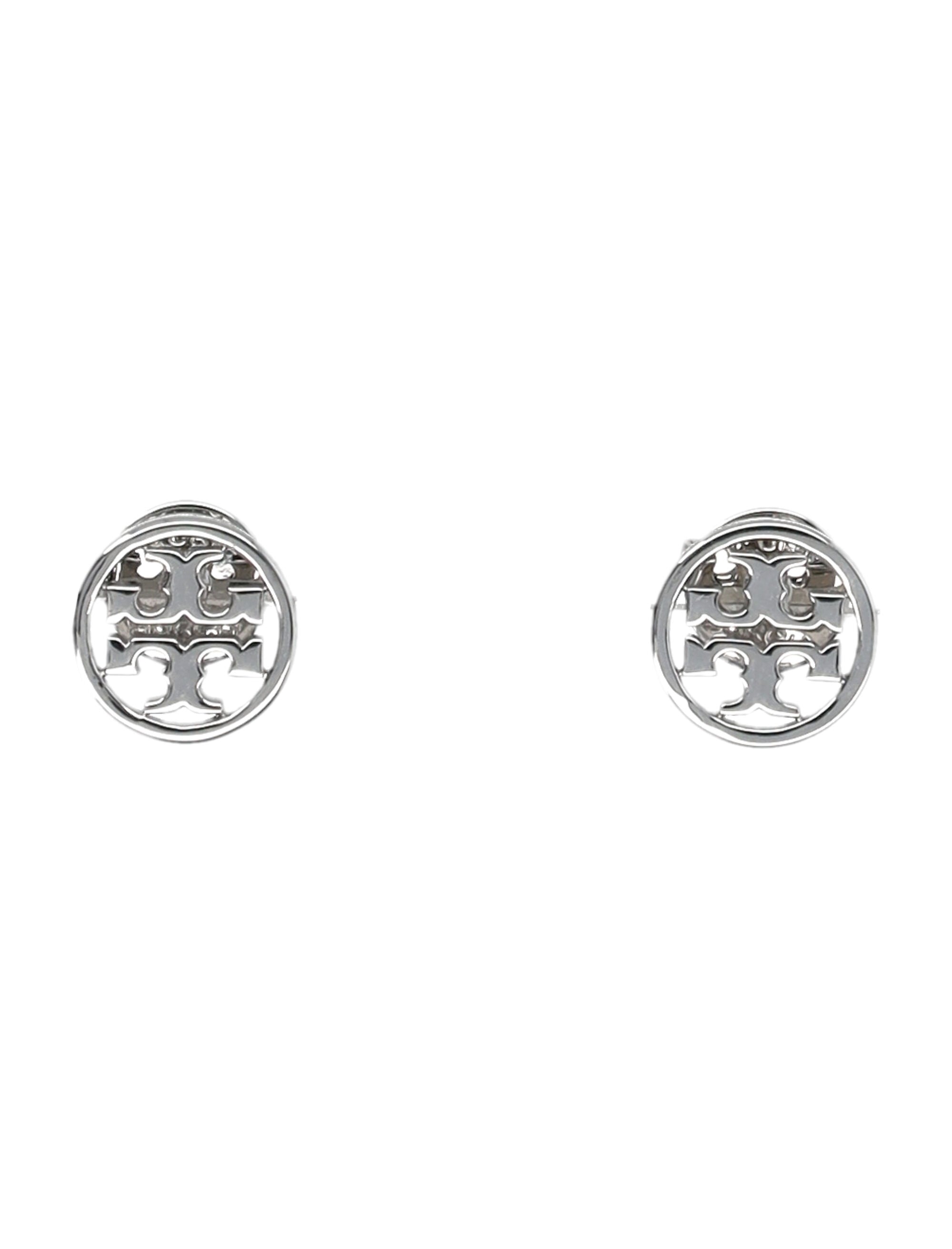 TORY BURCH Mini Double-T Logo Stud Earrings