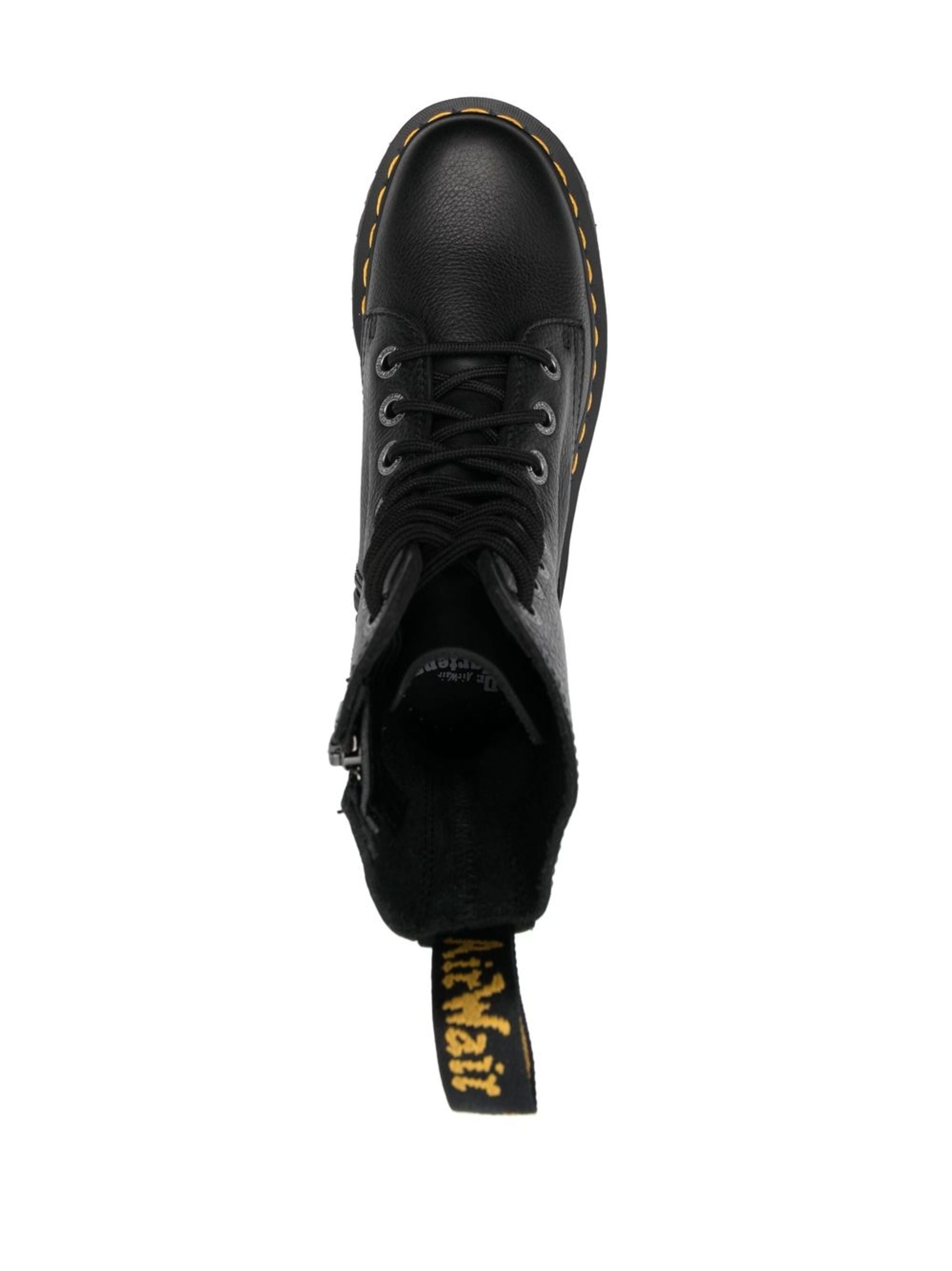 DR. MARTENS Jadon II Black Leather Boots for Women