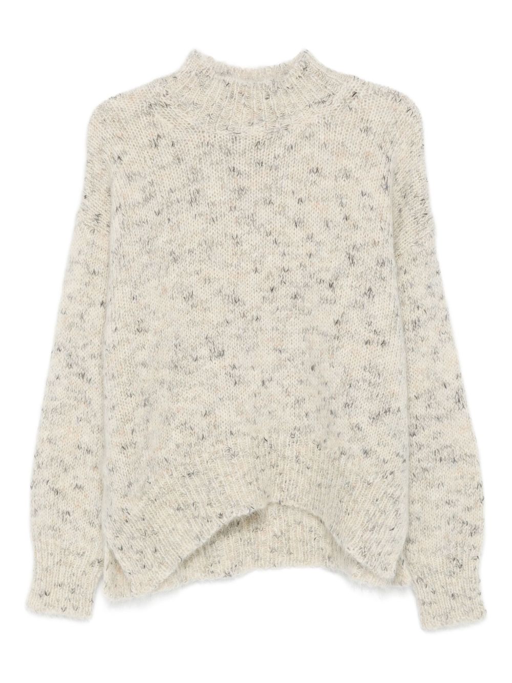 ALYSI High Neck Speckled Turtle Neck Sweater