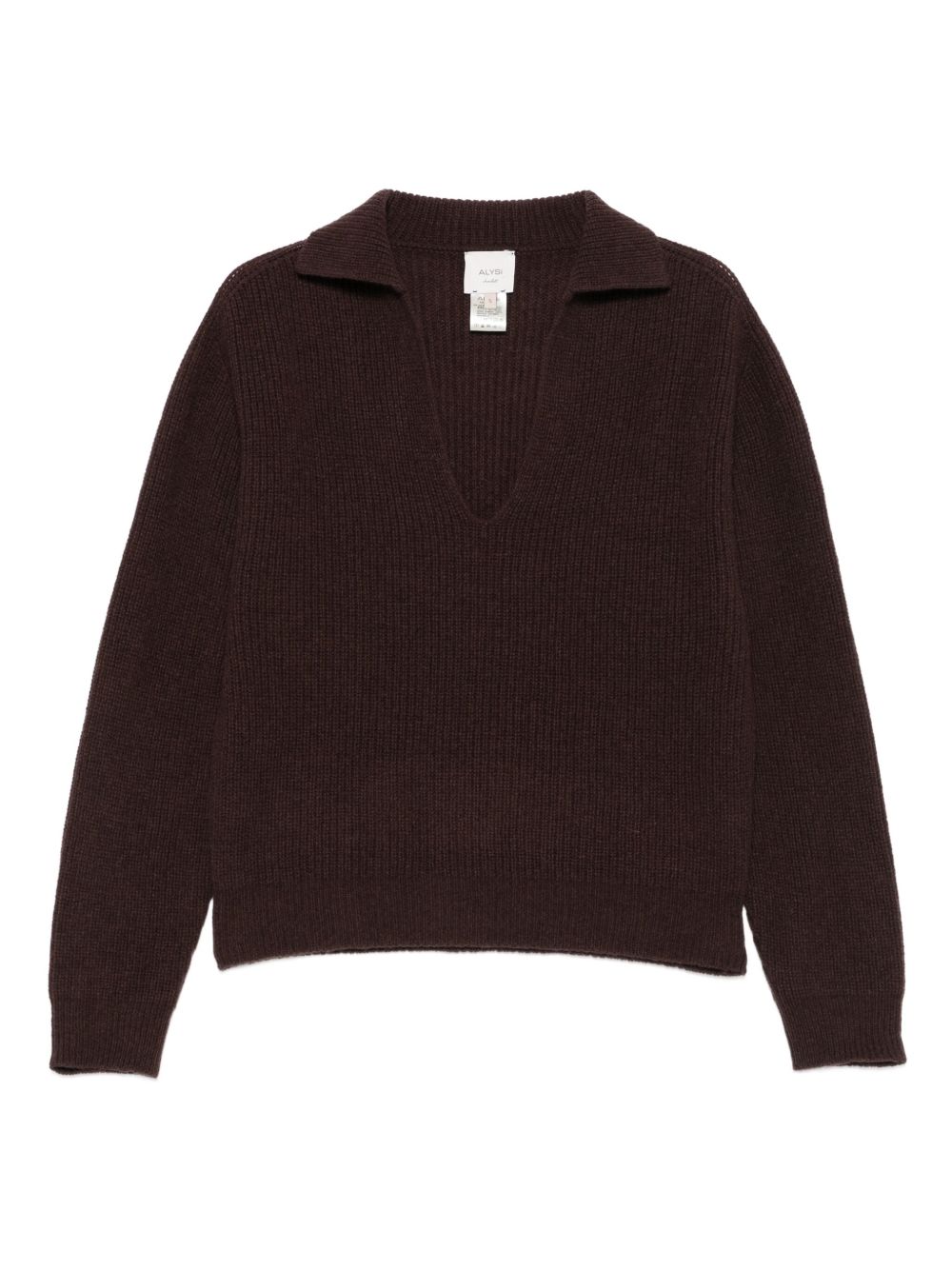 ALYSI Wool Polo Sweater for Women