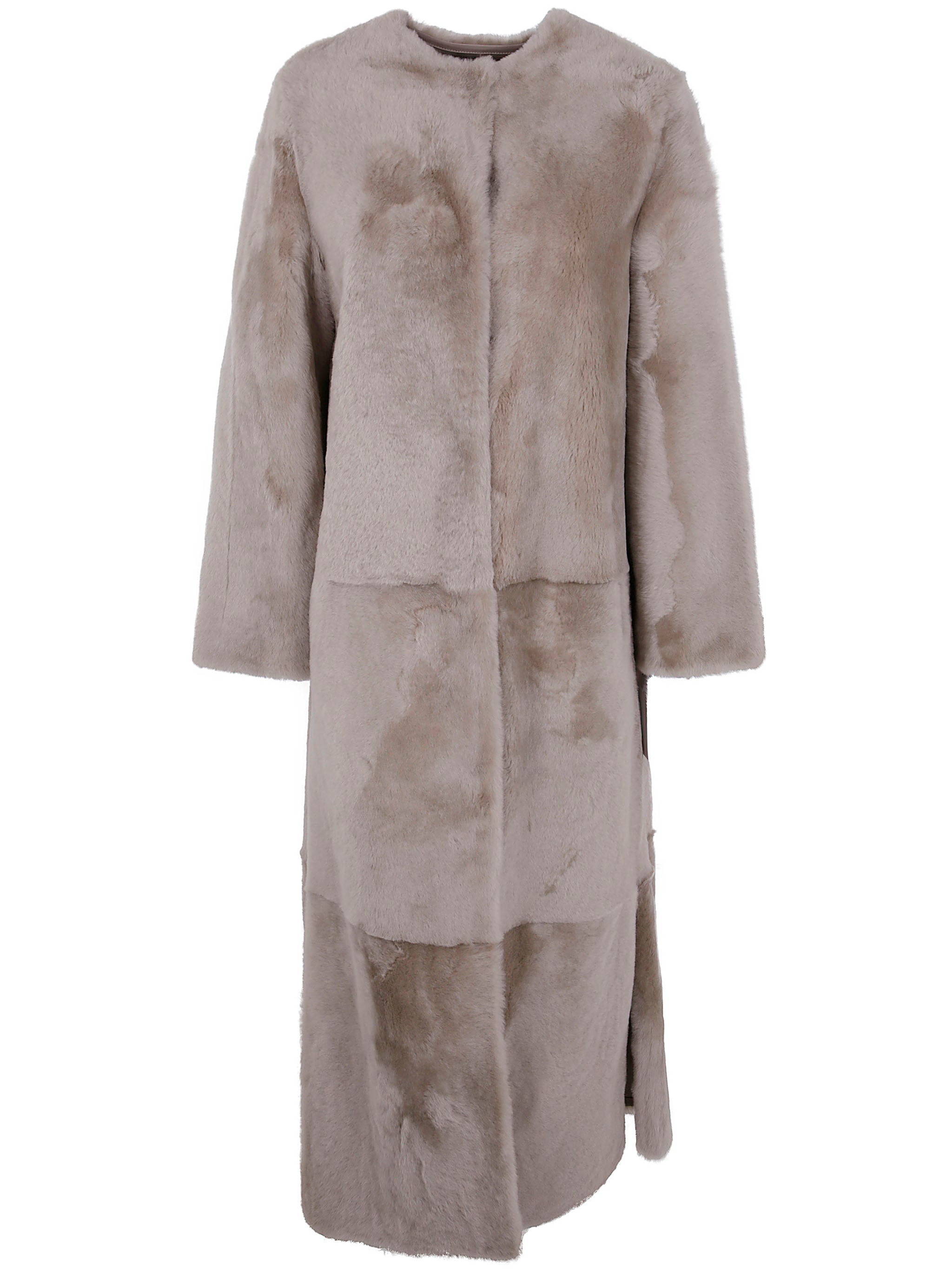 YVES SALOMON Luxe Lamb Fur 130cm Jacket for Women