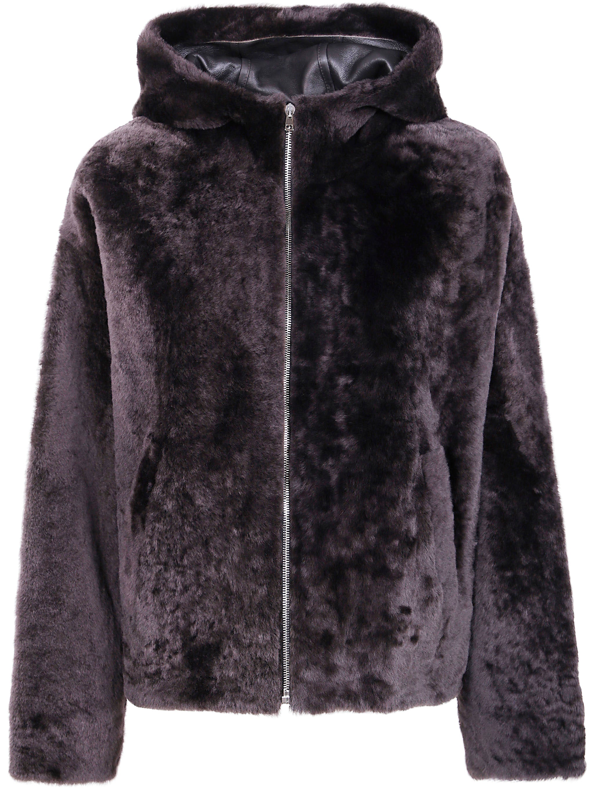 YVES SALOMON Elegant Lamb Fur Jacket - 61cm