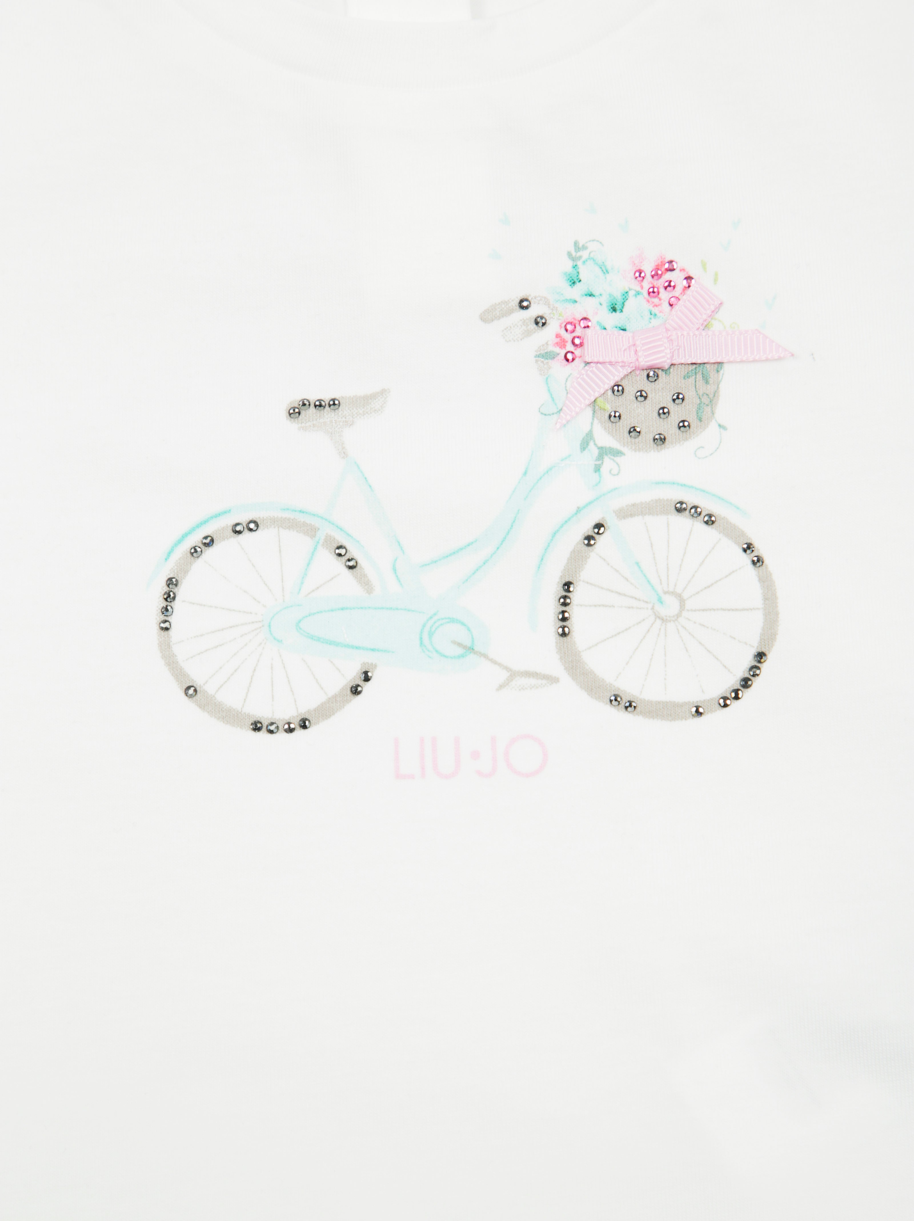LIU JO KIDS Mini Short Sleeve Bicycle Print T-Shirt