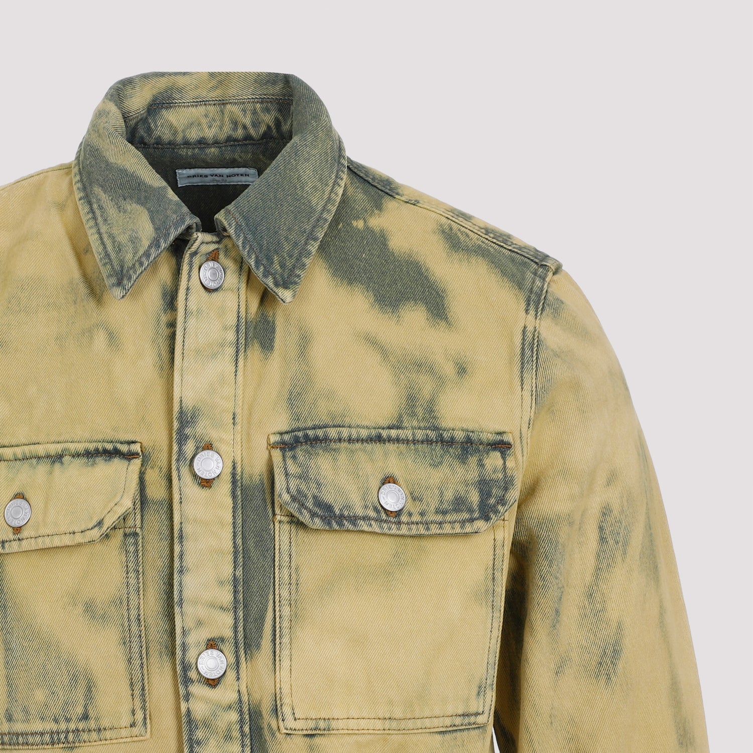 DRIES VAN NOTEN Men's Cotton Curtis Shirt - SS24 Collection