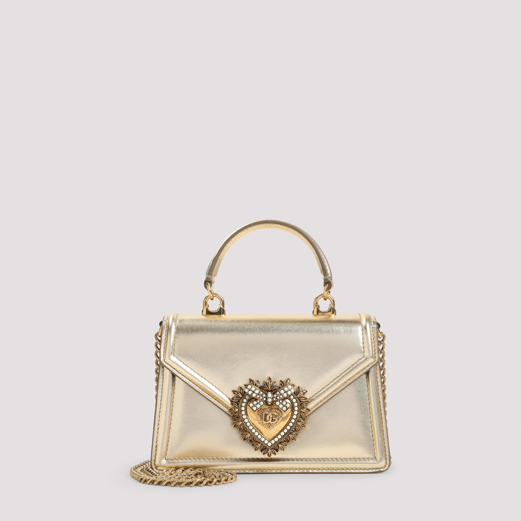 DOLCE & GABBANA Mini Devotion Handbag - 19cm x 13cm x 4.5cm