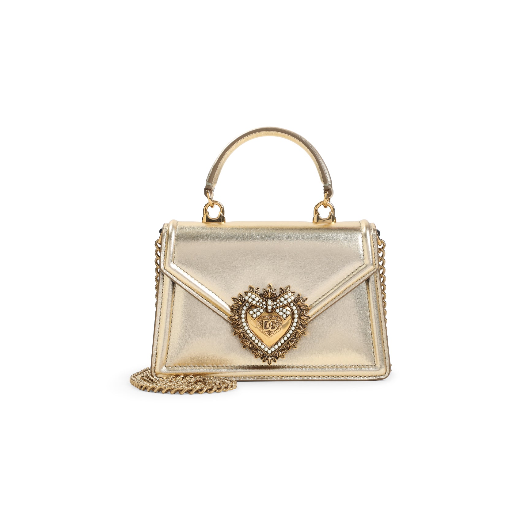 DOLCE & GABBANA Mini Devotion Handbag - 19cm x 13cm x 4.5cm