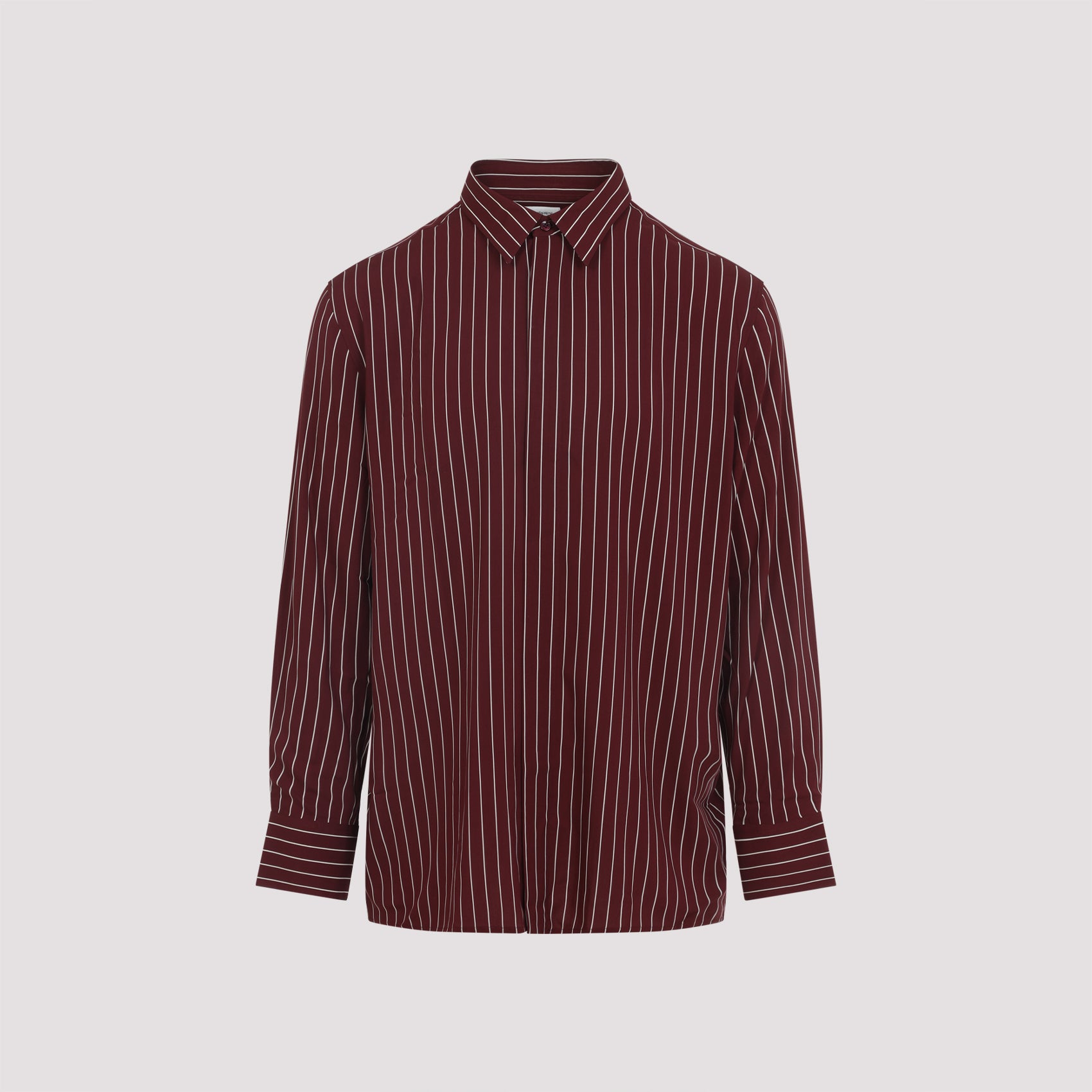 SAINT LAURENT Viscose Button-Up Shirt for Men - FW25 Collection