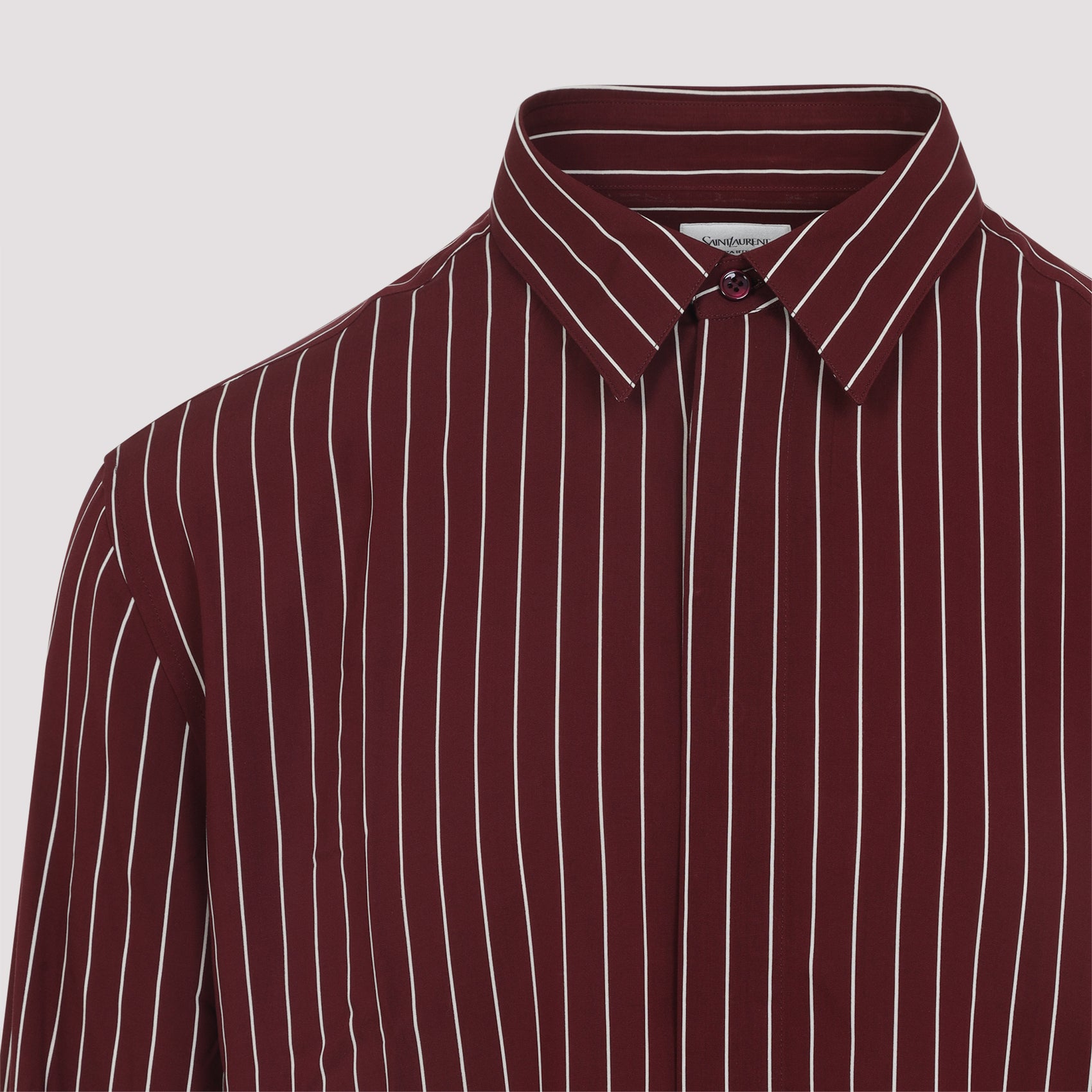 SAINT LAURENT Viscose Button-Up Shirt for Men - FW25 Collection