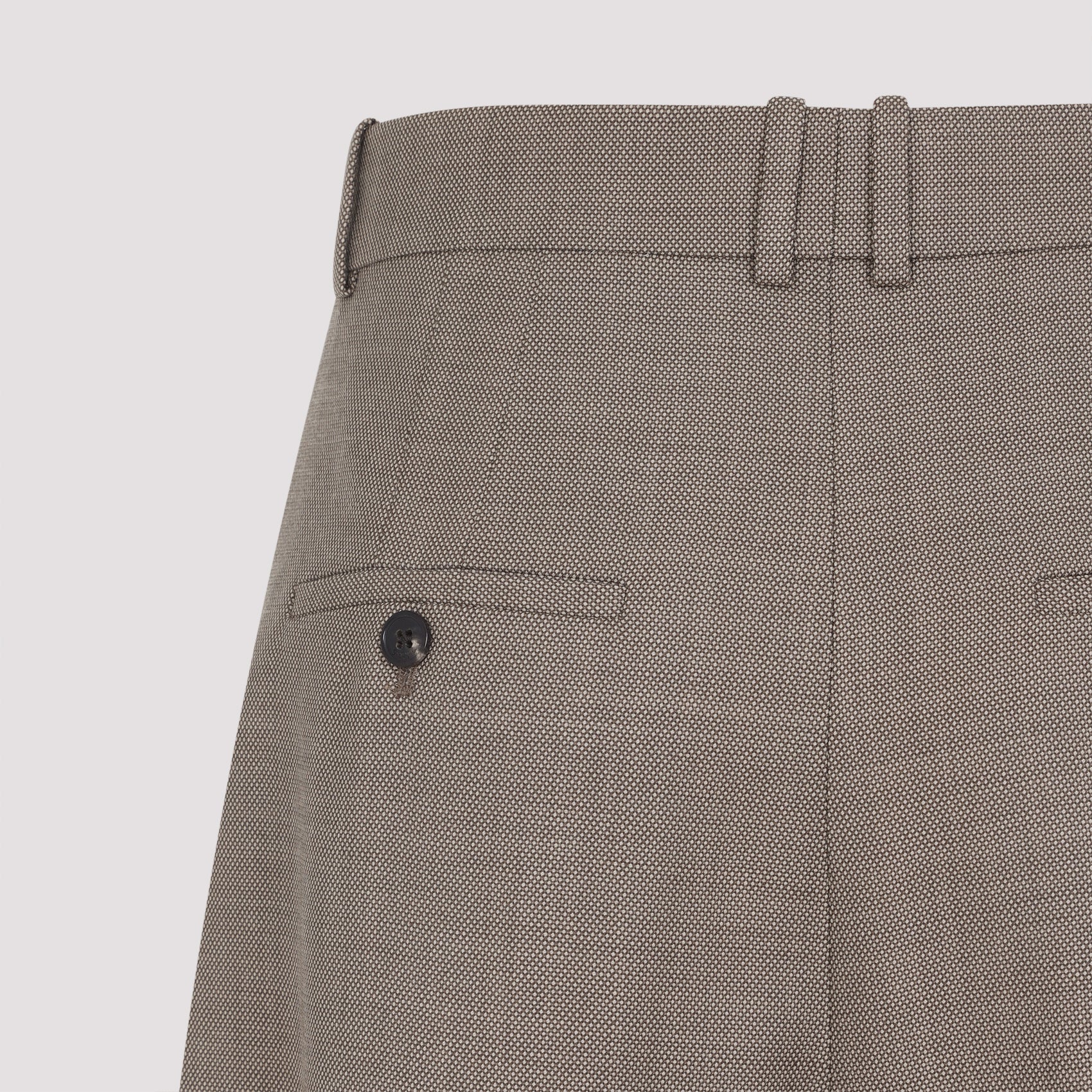 SAINT LAURENT Tailored Wool Pants for Men - FW25 Collection