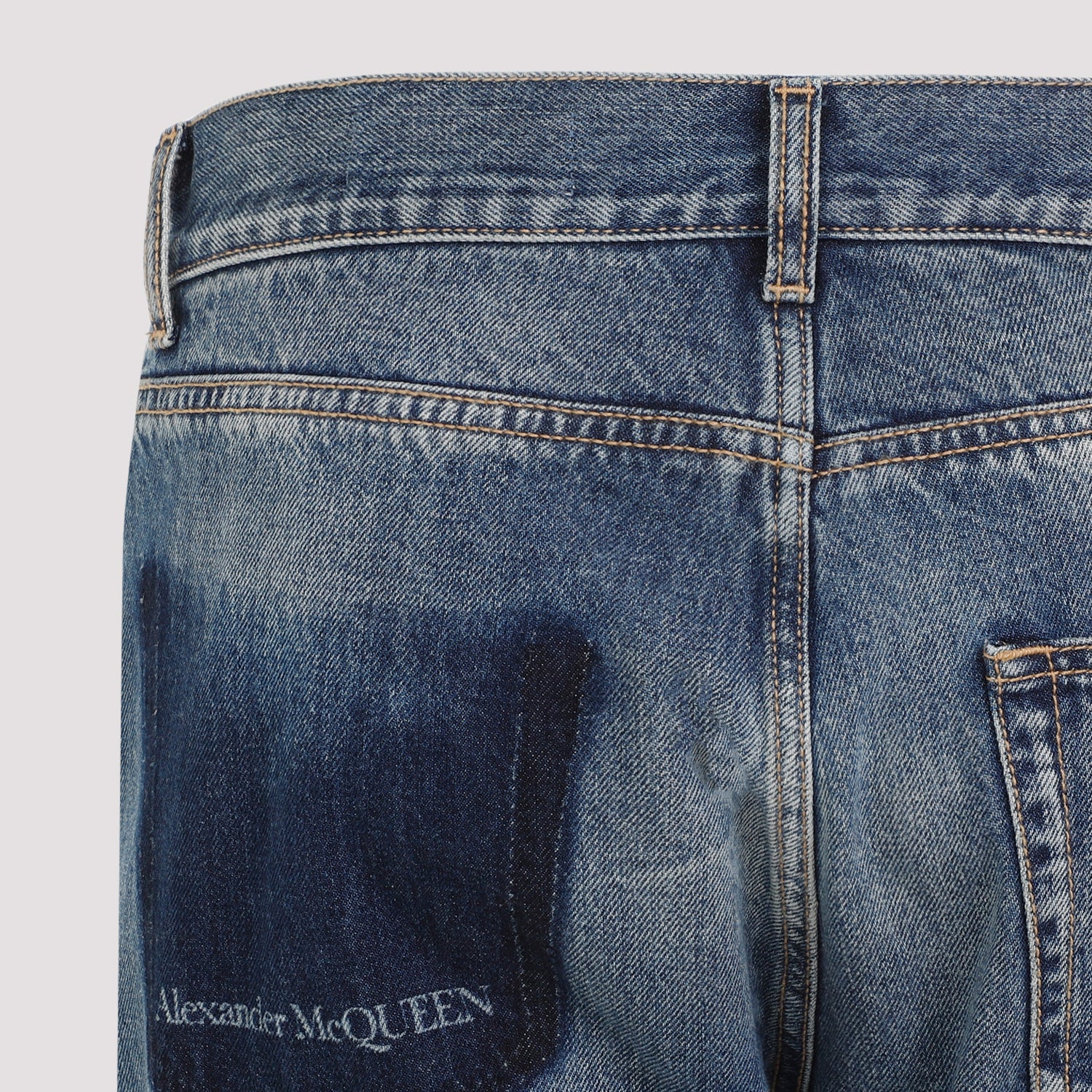 ALEXANDER MCQUEEN Men's Cotton Jeans - FW24 Collection