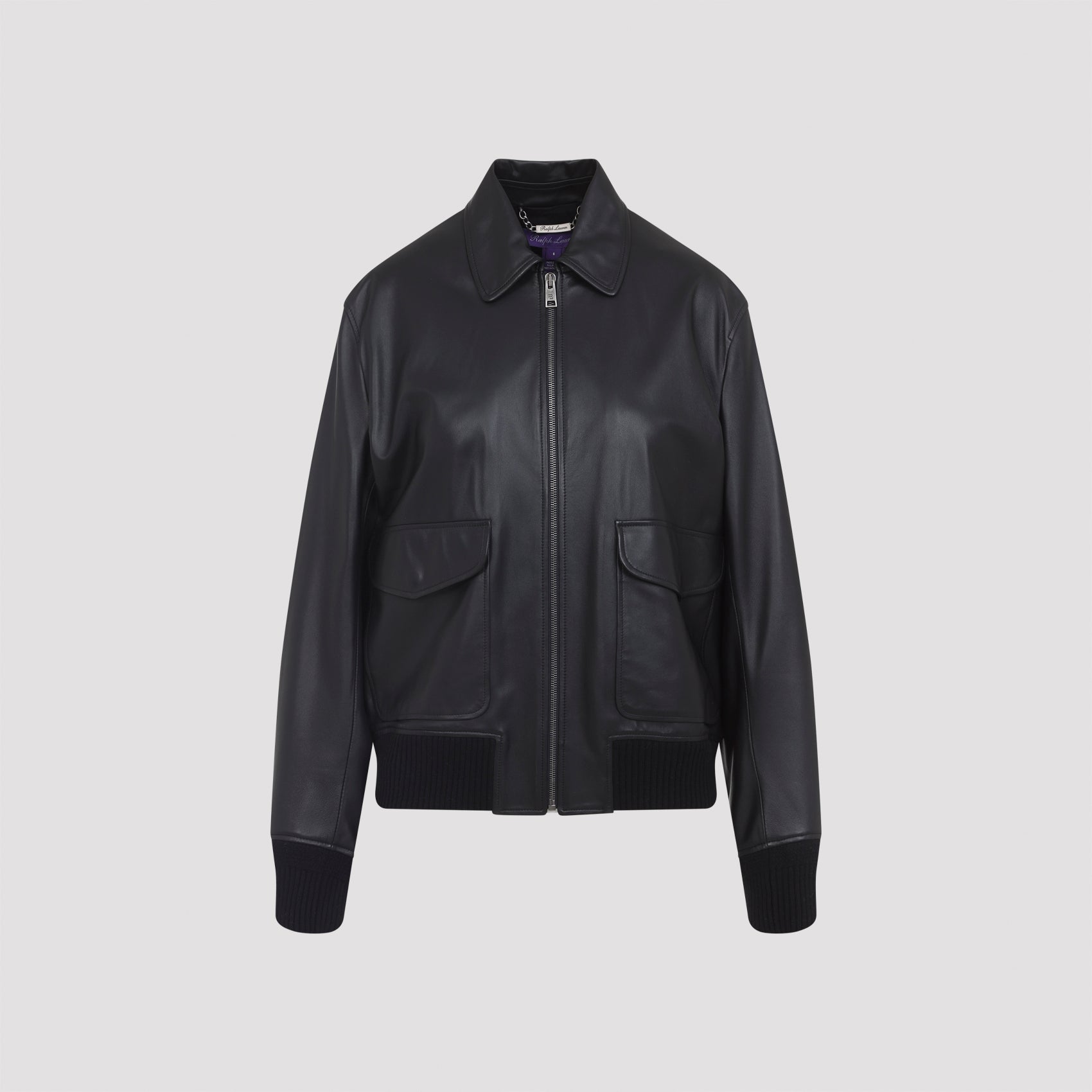RALPH LAUREN COLLECTION Classic Lambskin Bomber Jacket