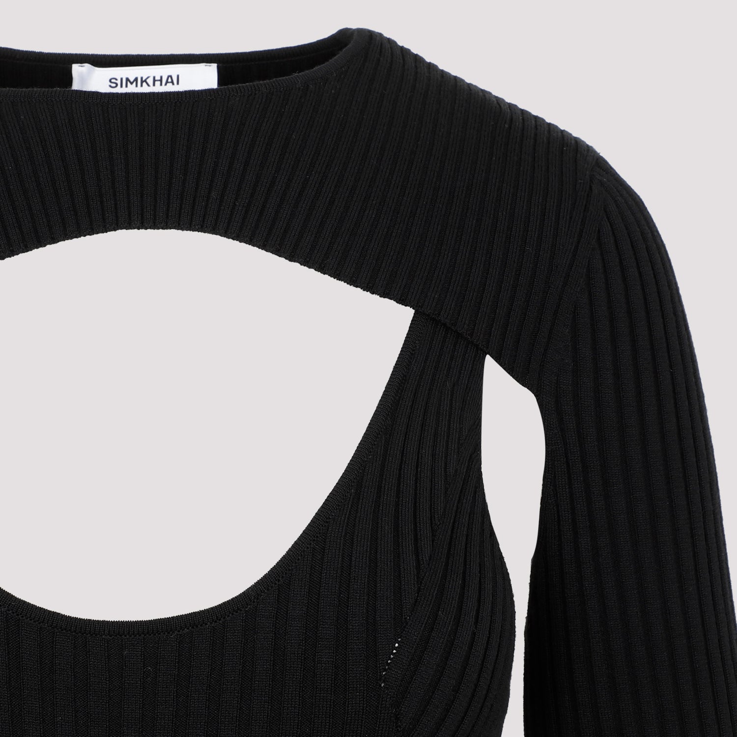 JONATHAN SIMKHAI X WOLFORD Contoured Ribs Mini Dress