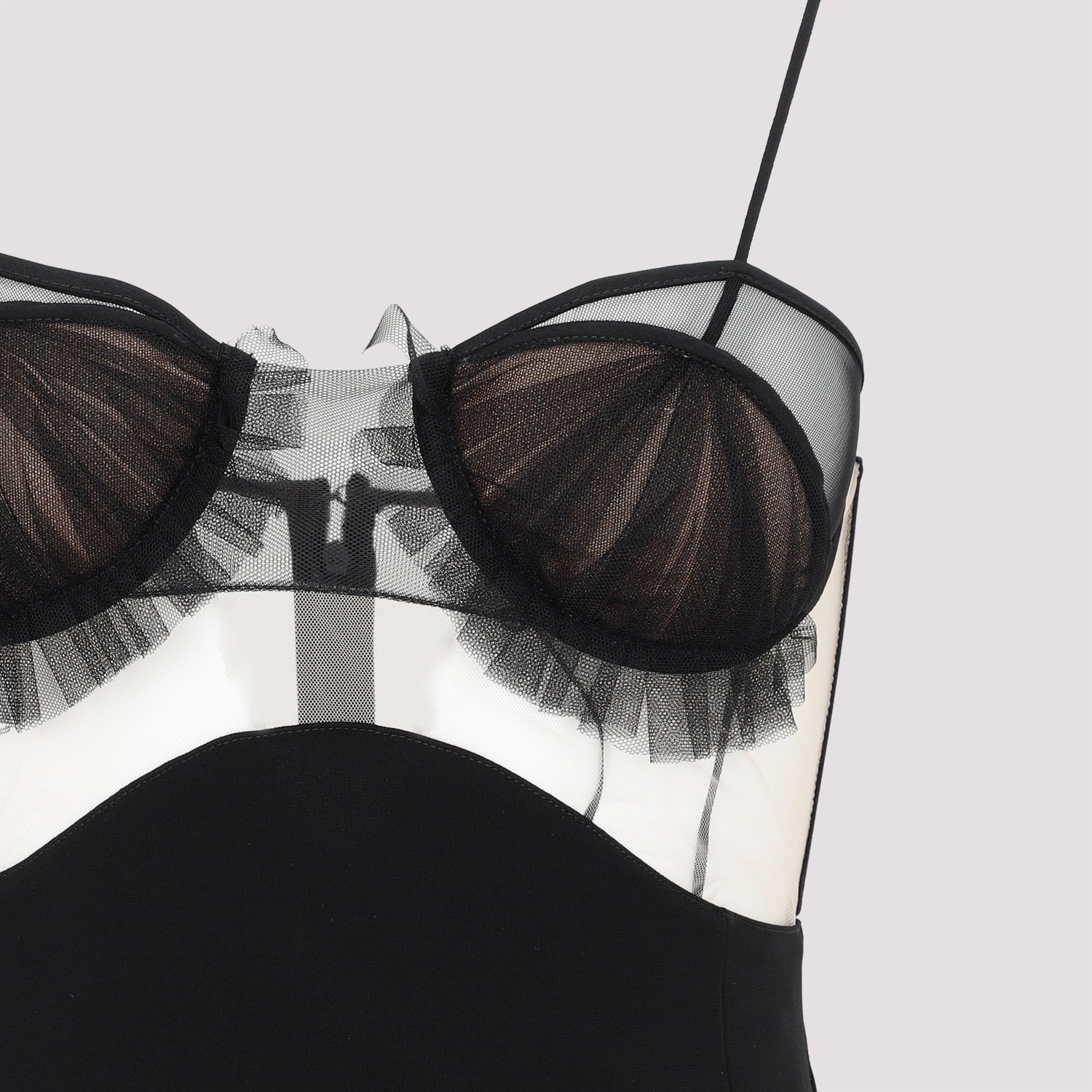 NENSI DOJAKA Mini Explosive Flower Bra Dress for Men