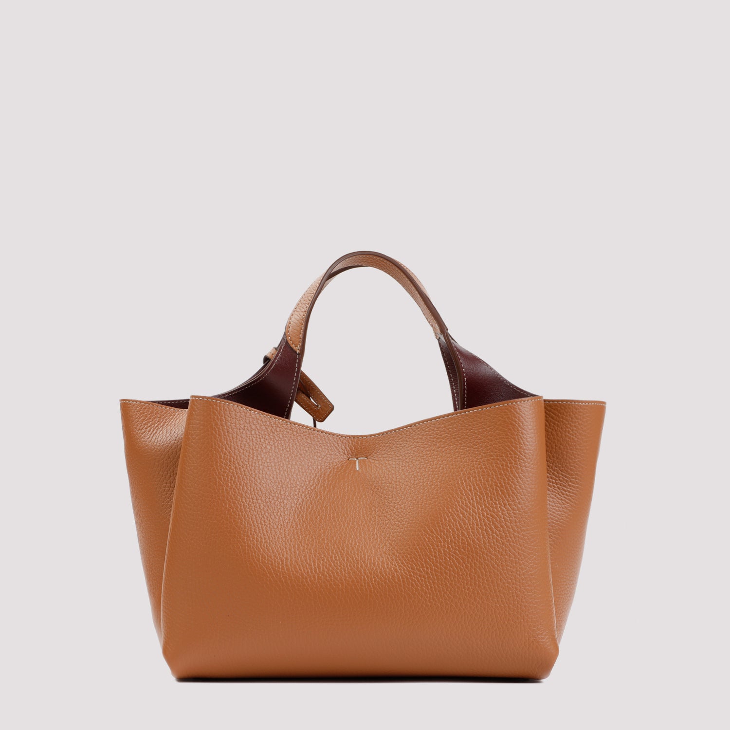 TOD`S Grained Leather Bauletto Handbag - W:26cm H:20cm D:17cm