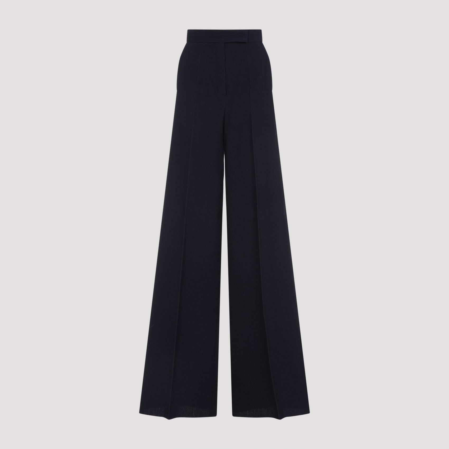 MAX MARA Wide Leg Wool Pants for Men - SS25 Collection