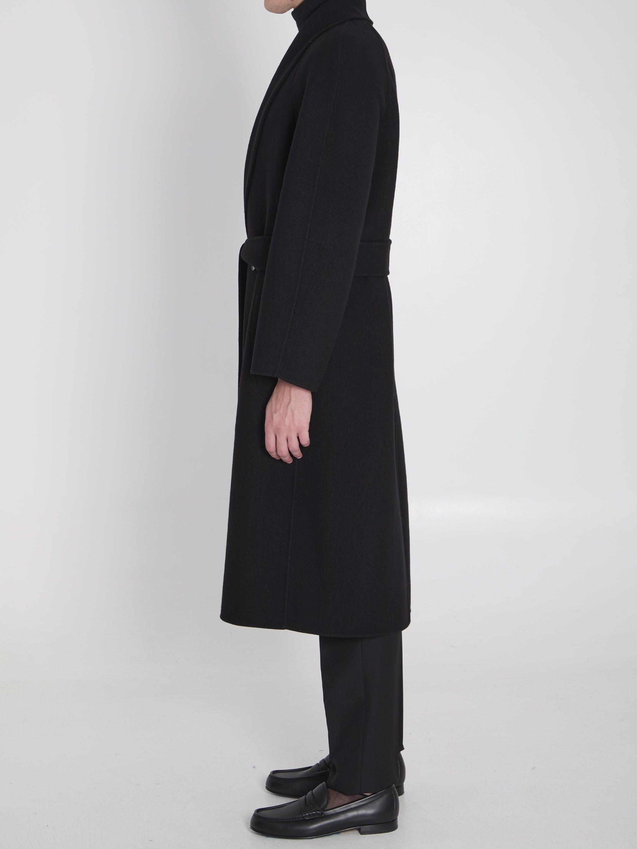 THE ROW Oversized Wool and Cashmere Jacket with Scarf Lapel - Size M