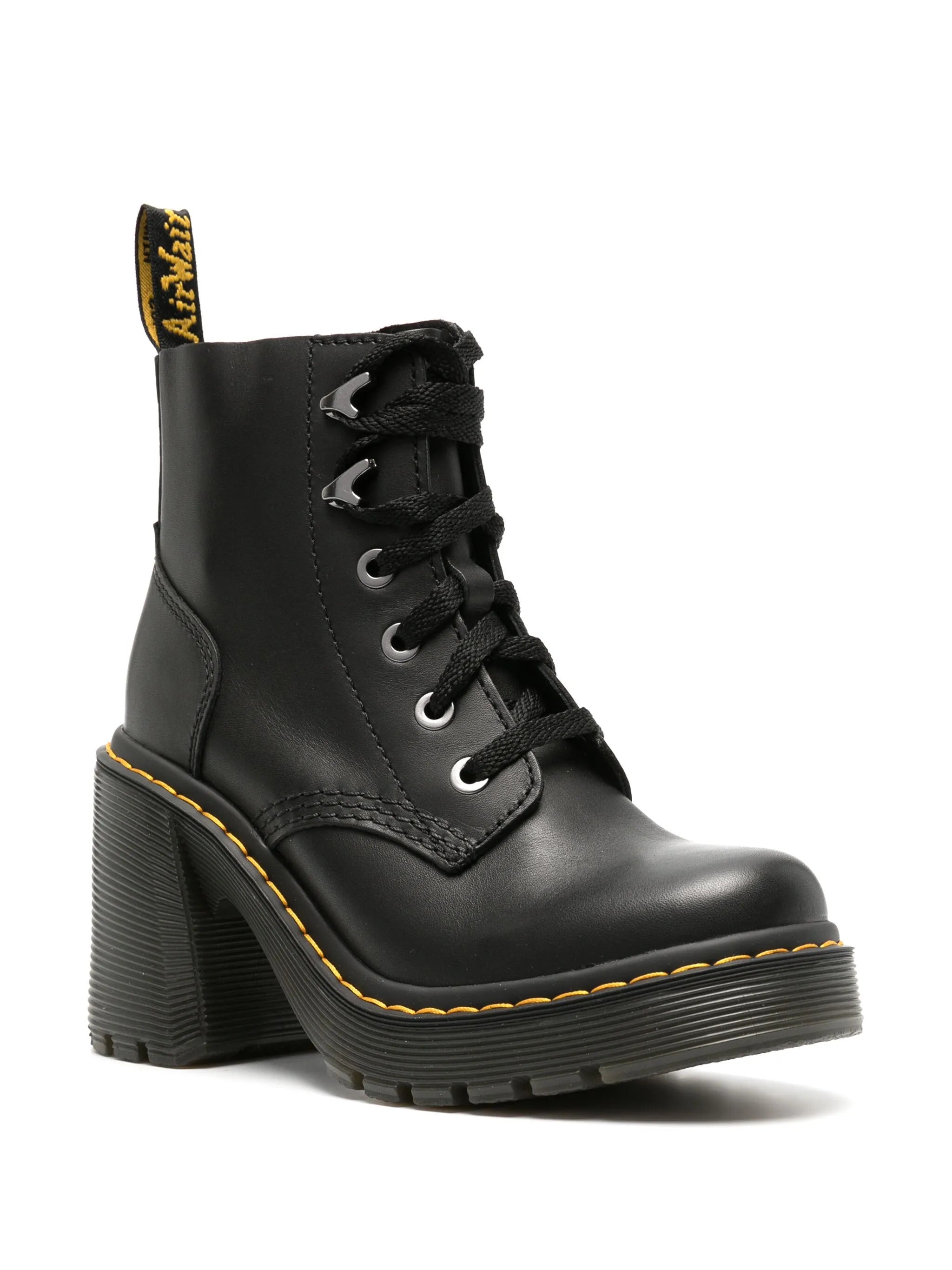 DR. MARTENS Heeled Lace-Up Boots with Sturdy 8.6 cm High Square Heel