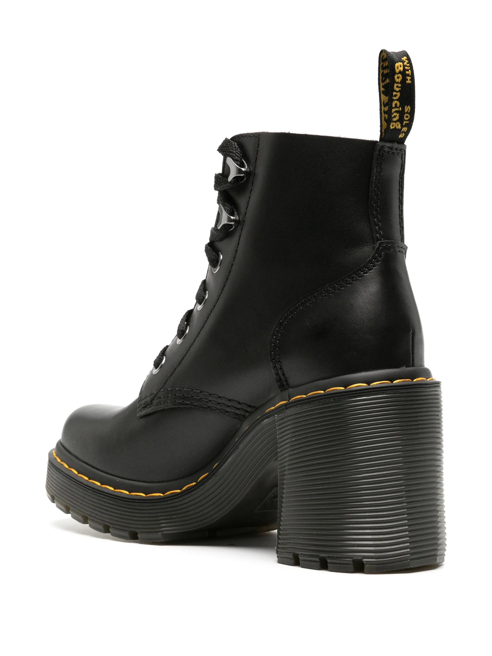 DR. MARTENS Heeled Lace-Up Boots with Sturdy 8.6 cm High Square Heel