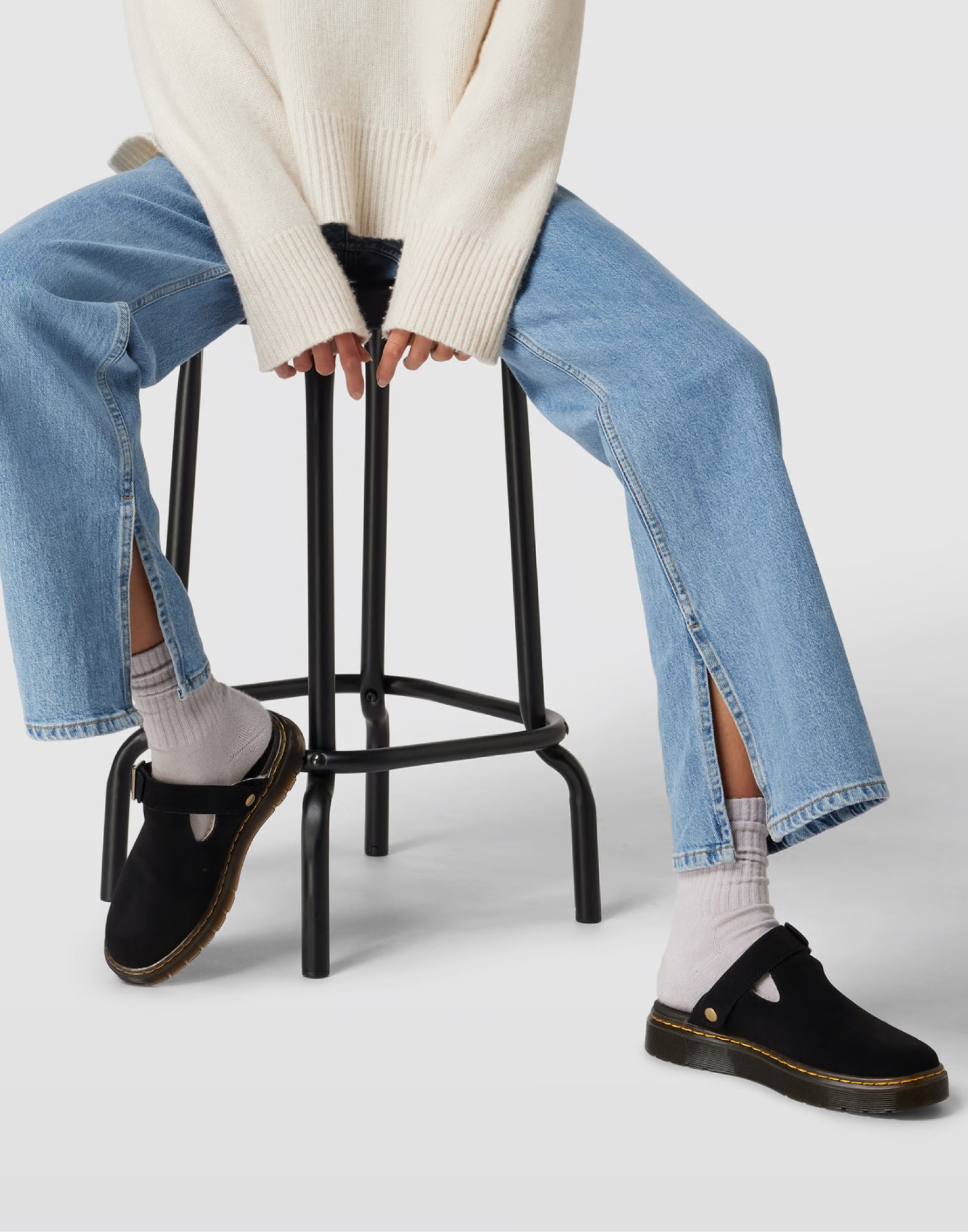 DR. MARTENS Men's Mojo Moccasins - Flat Design