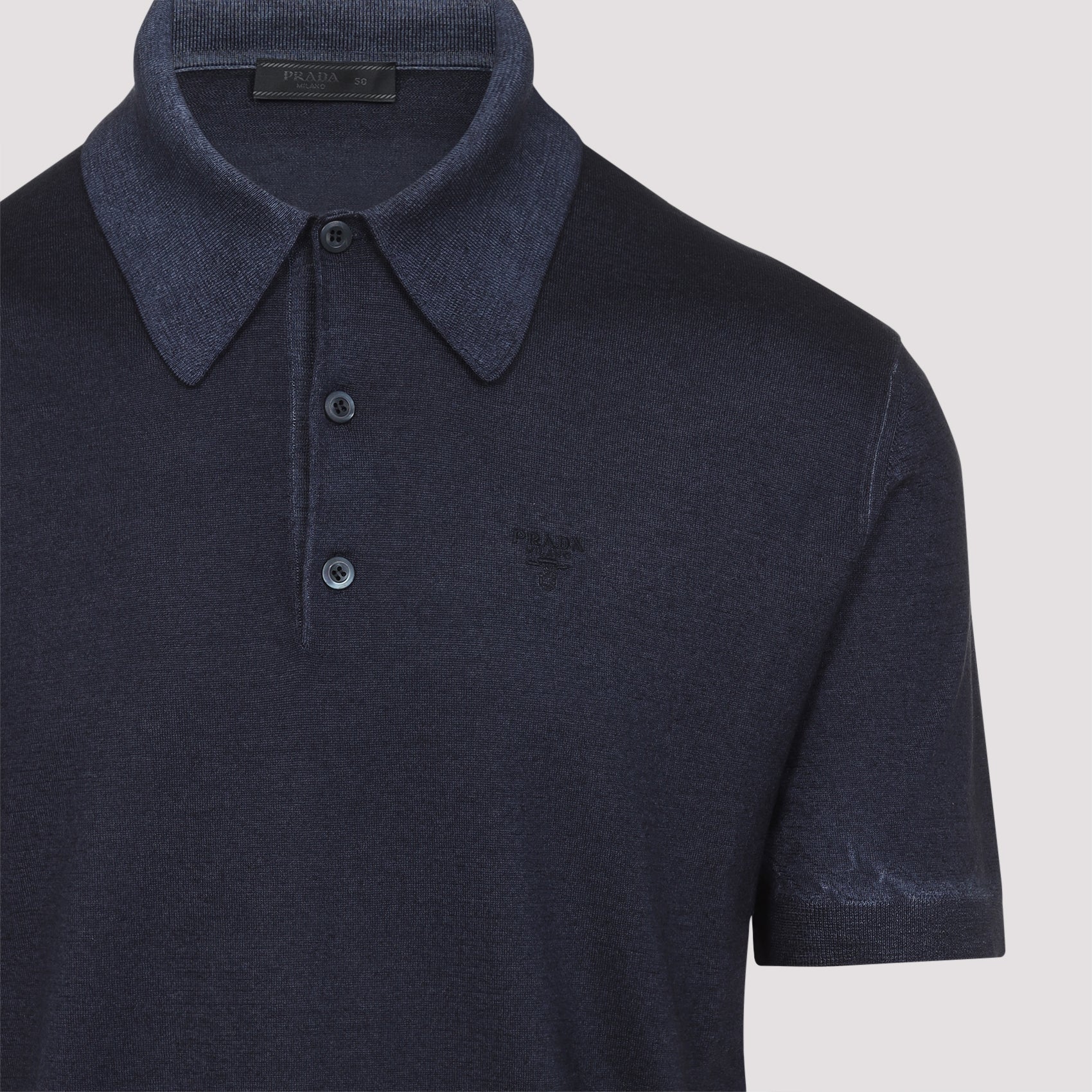 PRADA Cashmere Polo Shirt for Men - SS25