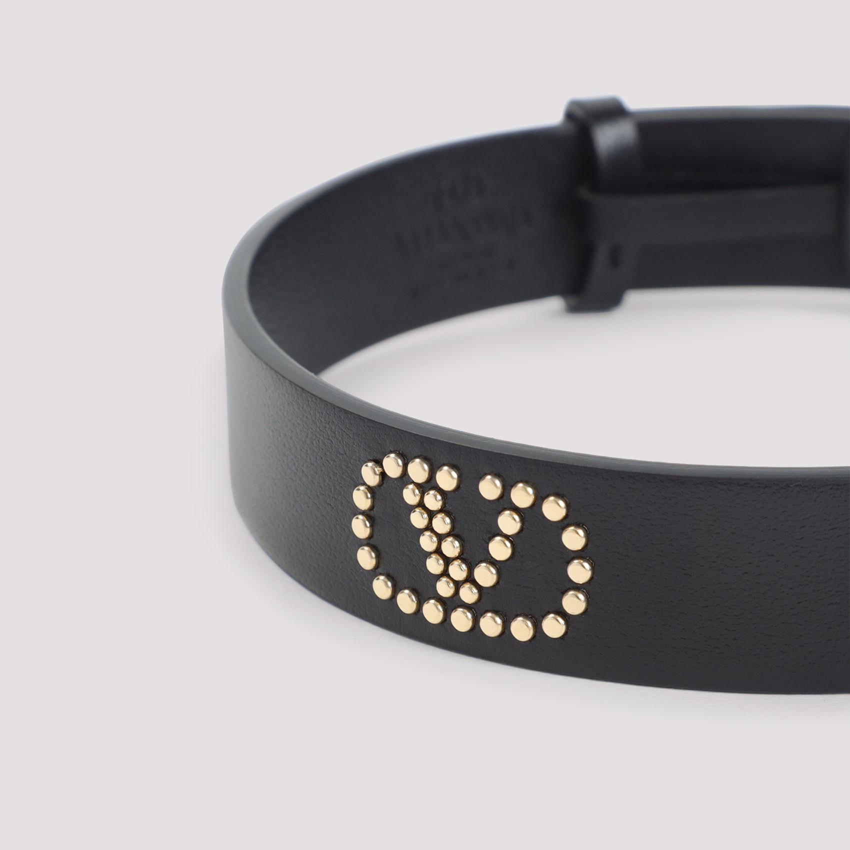 VALENTINO GARAVANI Leather Necklace - Height: 2cm