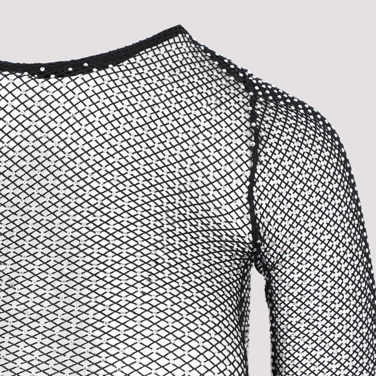 BALENCIAGA Crystal Mesh Mini Top for Men