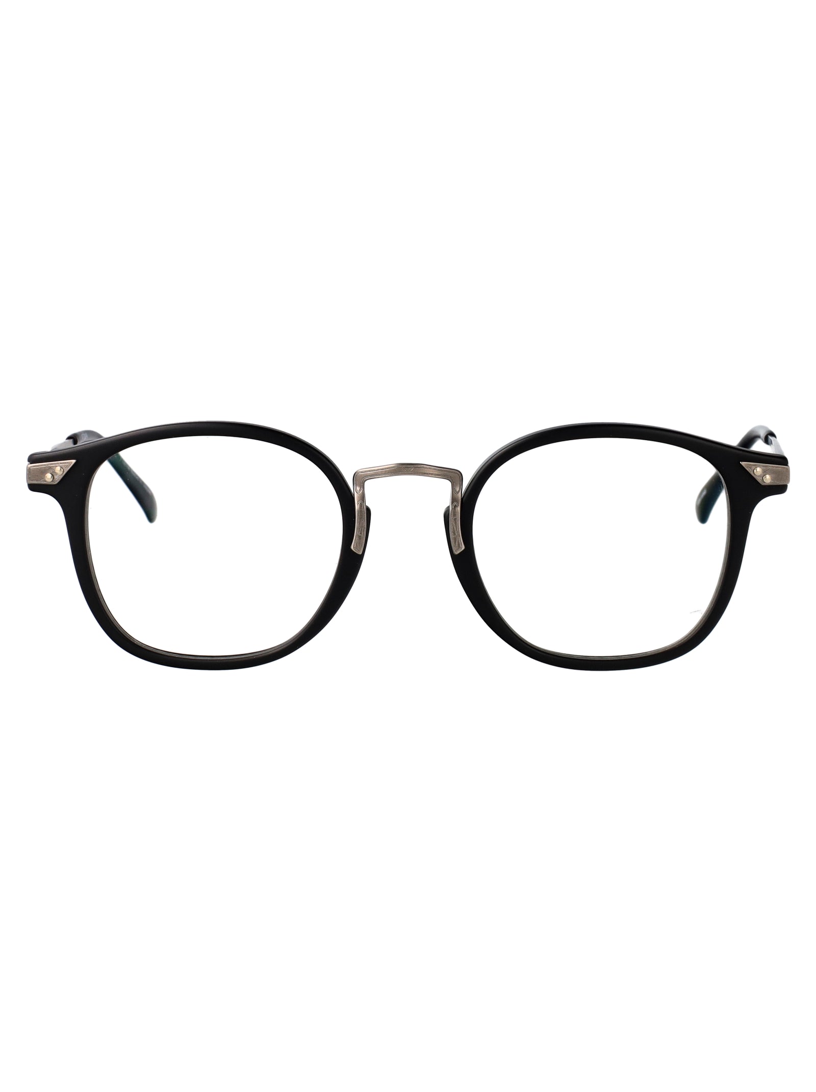 MATSUDA Matte Antique Silver Acetate + Metal Optical Glasses
