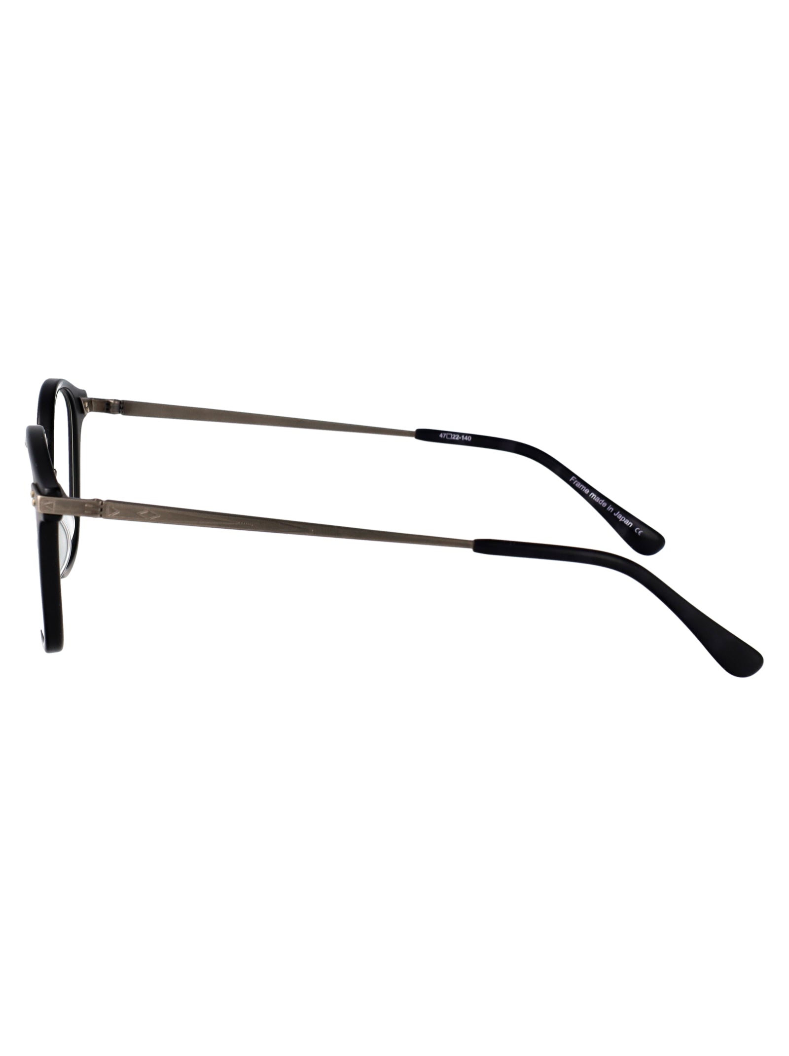 MATSUDA Matte Antique Silver Acetate + Metal Optical Glasses