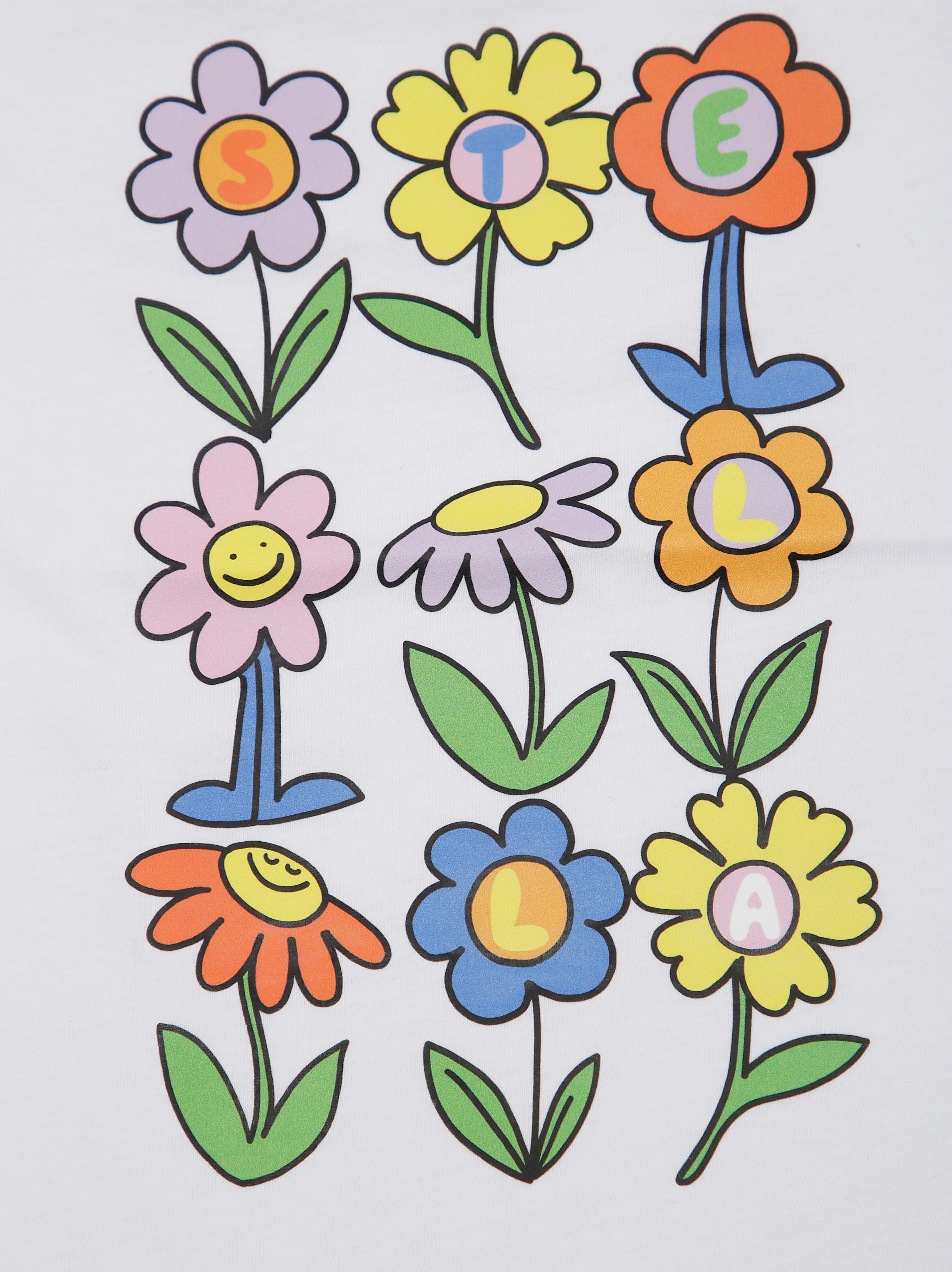STELLA MC CARTNEY JUNIOR Floral Mini Short Sleeve T-Shirt