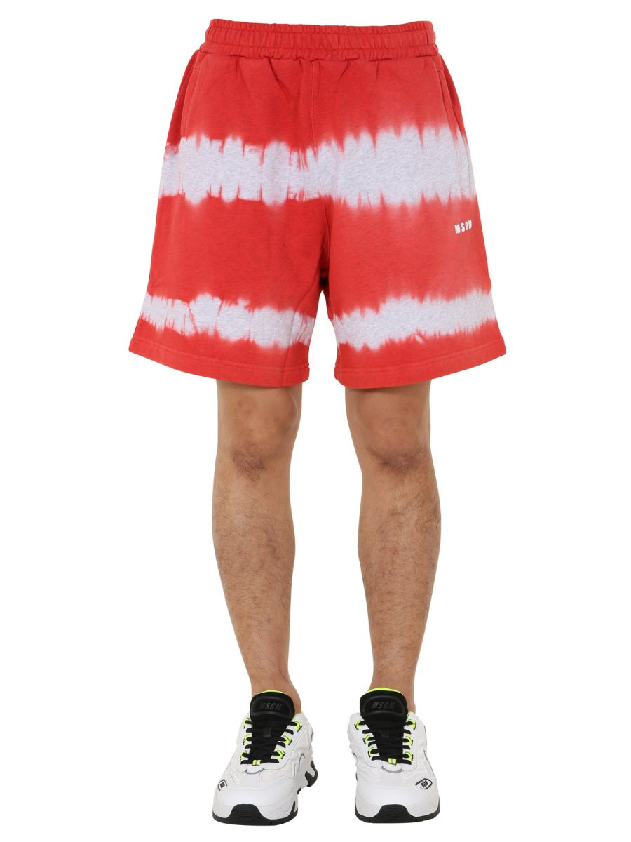 MSGM Relaxed Fit Bermuda Shorts with Drawstring