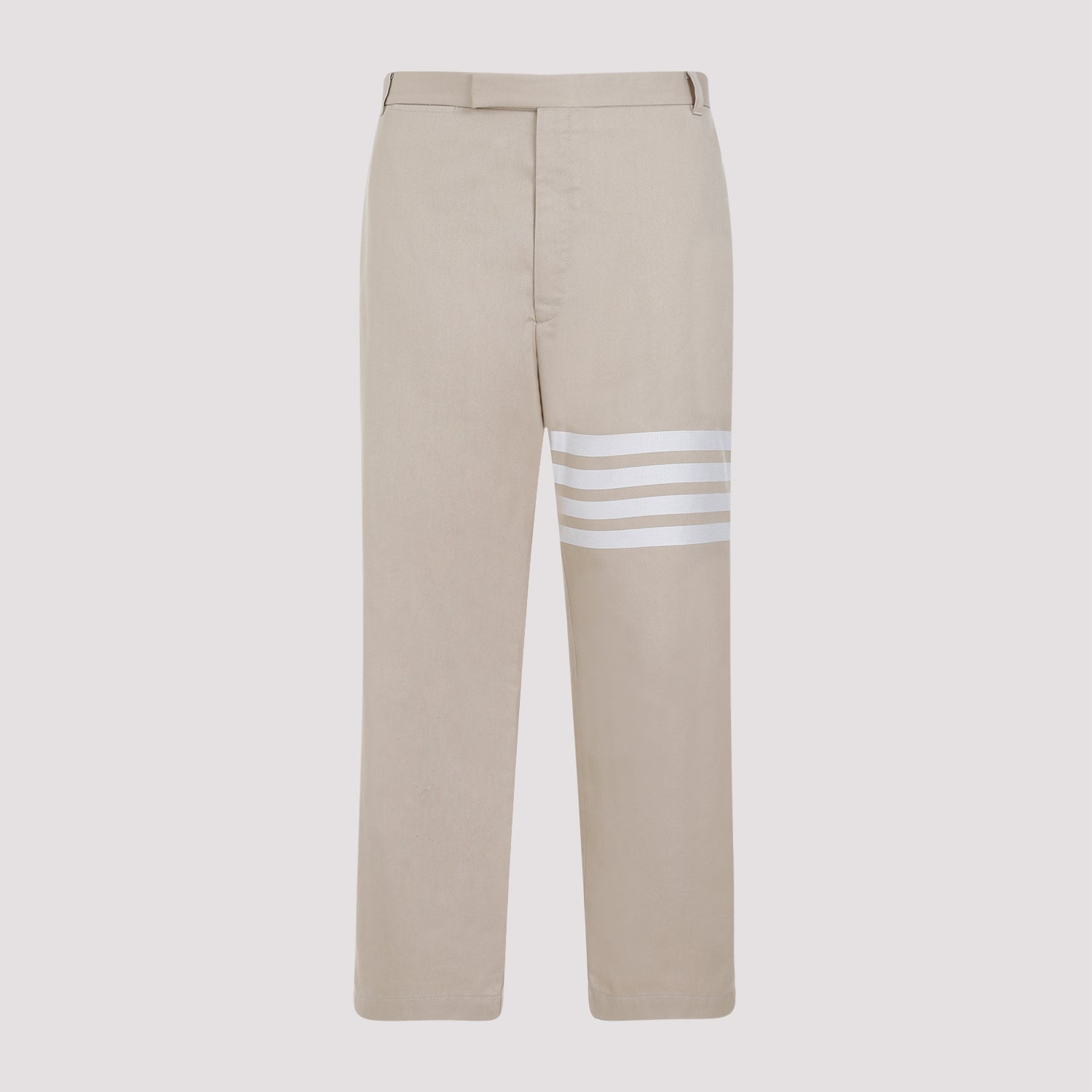 THOM BROWNE Unconstructed Straight Leg Trousers for Men