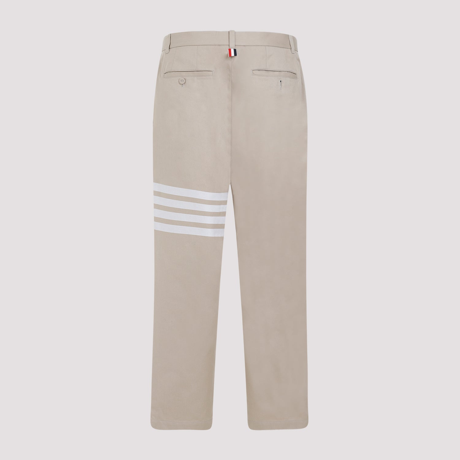THOM BROWNE Unconstructed Straight Leg Trousers for Men