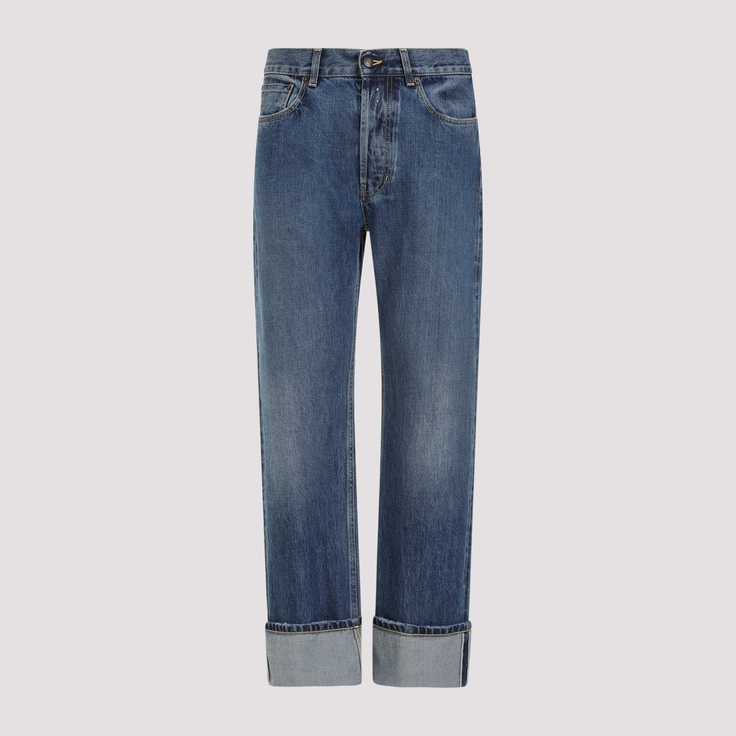 ALEXANDER MCQUEEN Turn Up Jeans for Men - Spring/Summer 2025