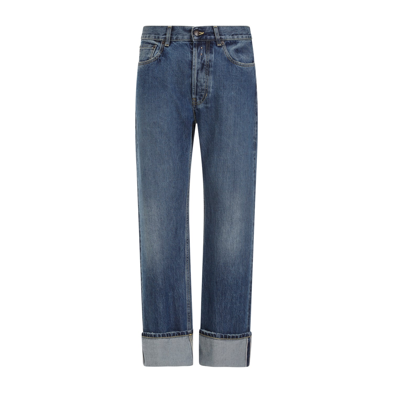 ALEXANDER MCQUEEN Turn Up Jeans for Men - Spring/Summer 2025