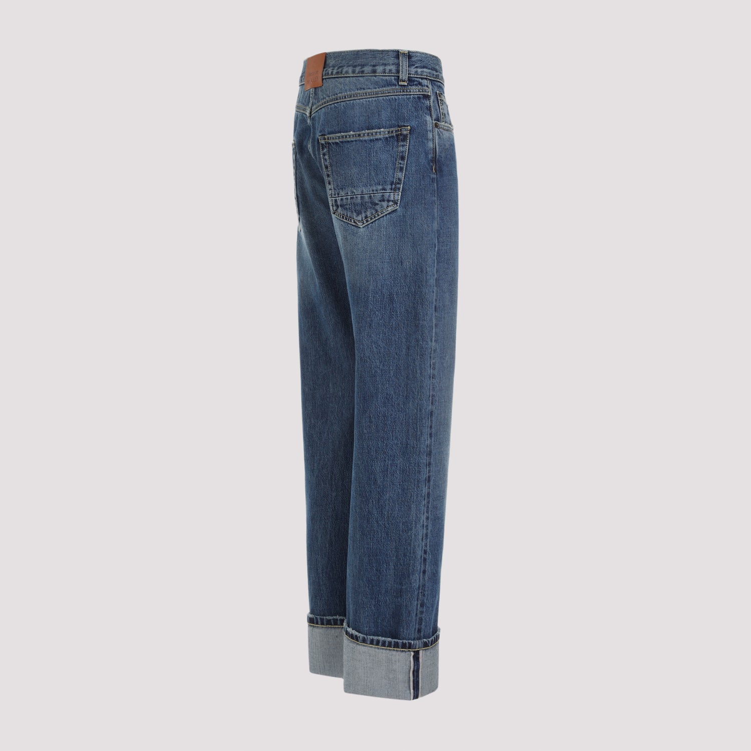 ALEXANDER MCQUEEN Turn Up Jeans for Men - Spring/Summer 2025