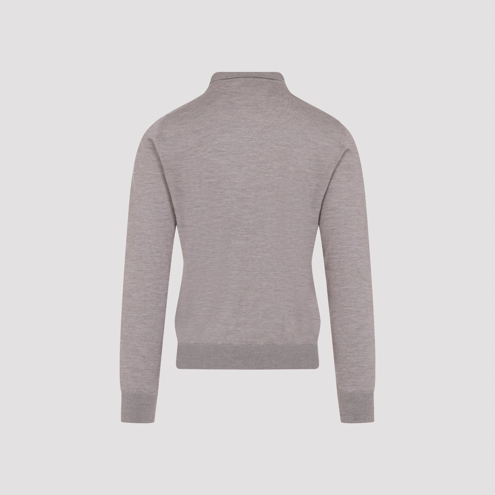 BRIONI Long Sleeve Cashmere Polo for Men