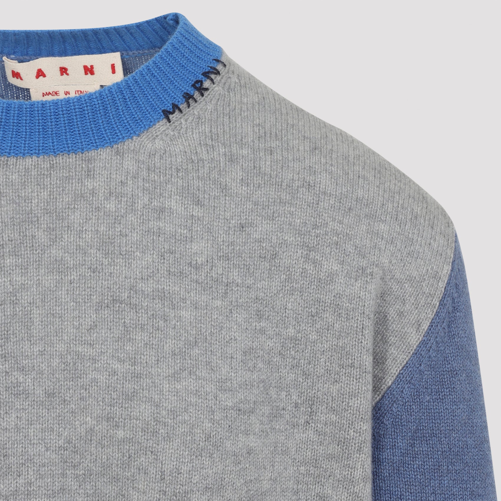 MARNI Roundneck Cashmere Pullover for Men - FW25