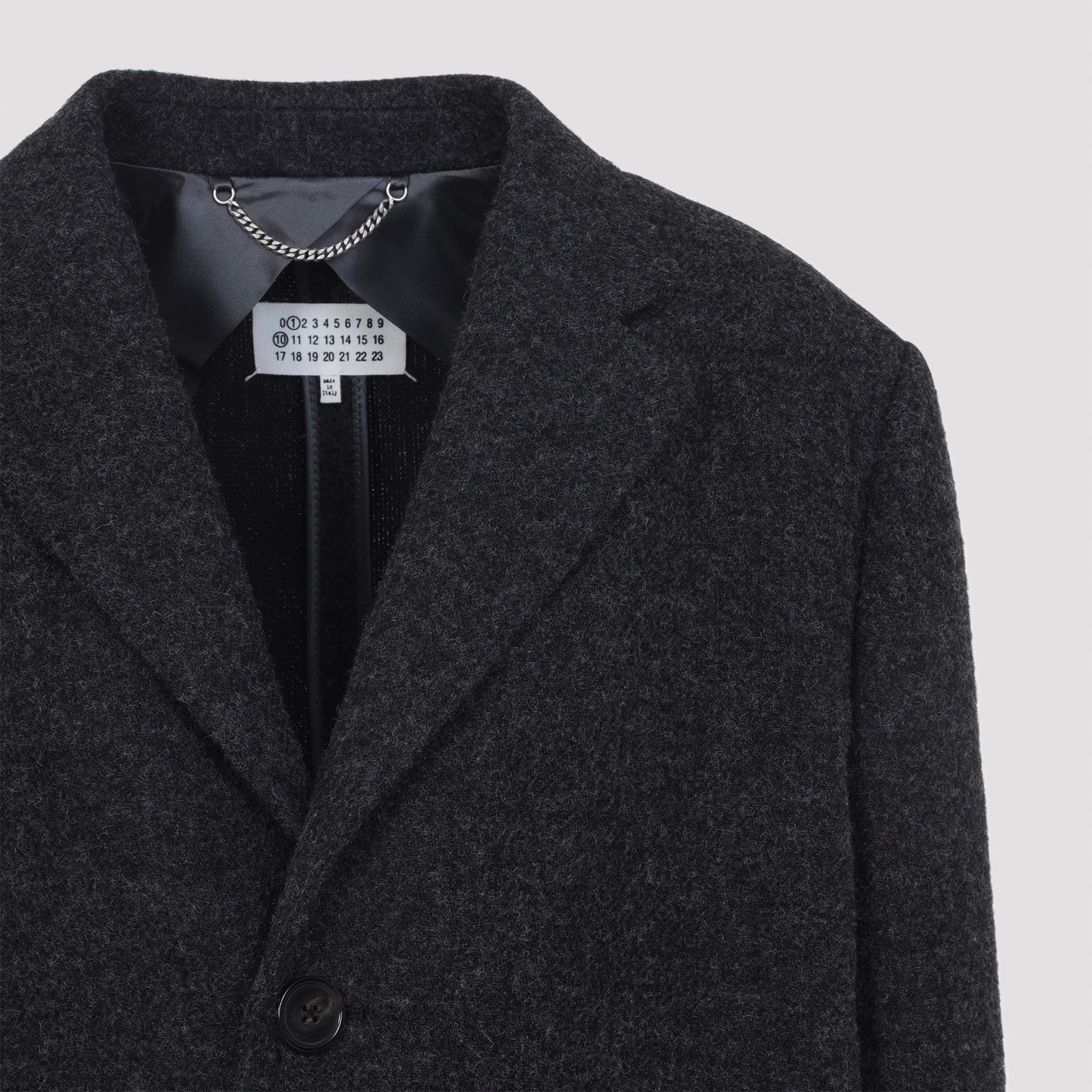 MAISON MARGIELA Double Breasted Virgin Wool Peacoat