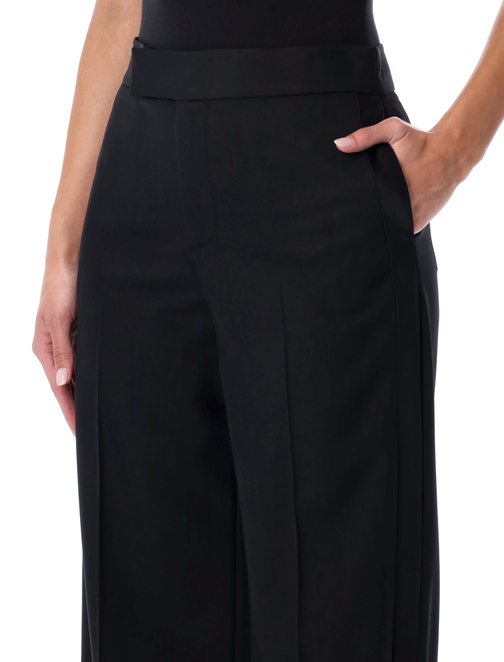 RALPH LAUREN Barnet Wool Tuxedo Trousers - Size 4