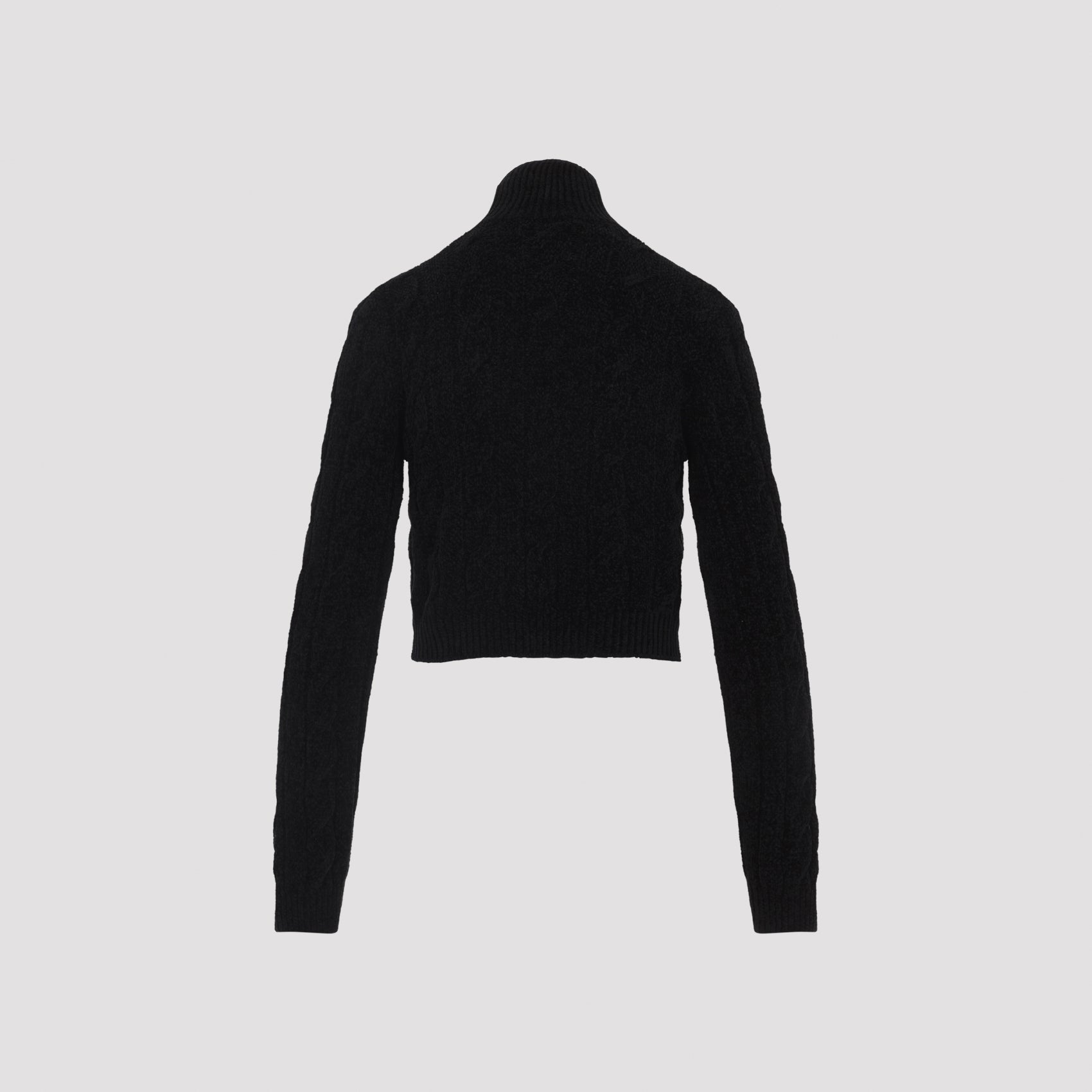 RALPH LAUREN COLLECTION Mulberry Silk Pullover with Stand-Up Collar for Women