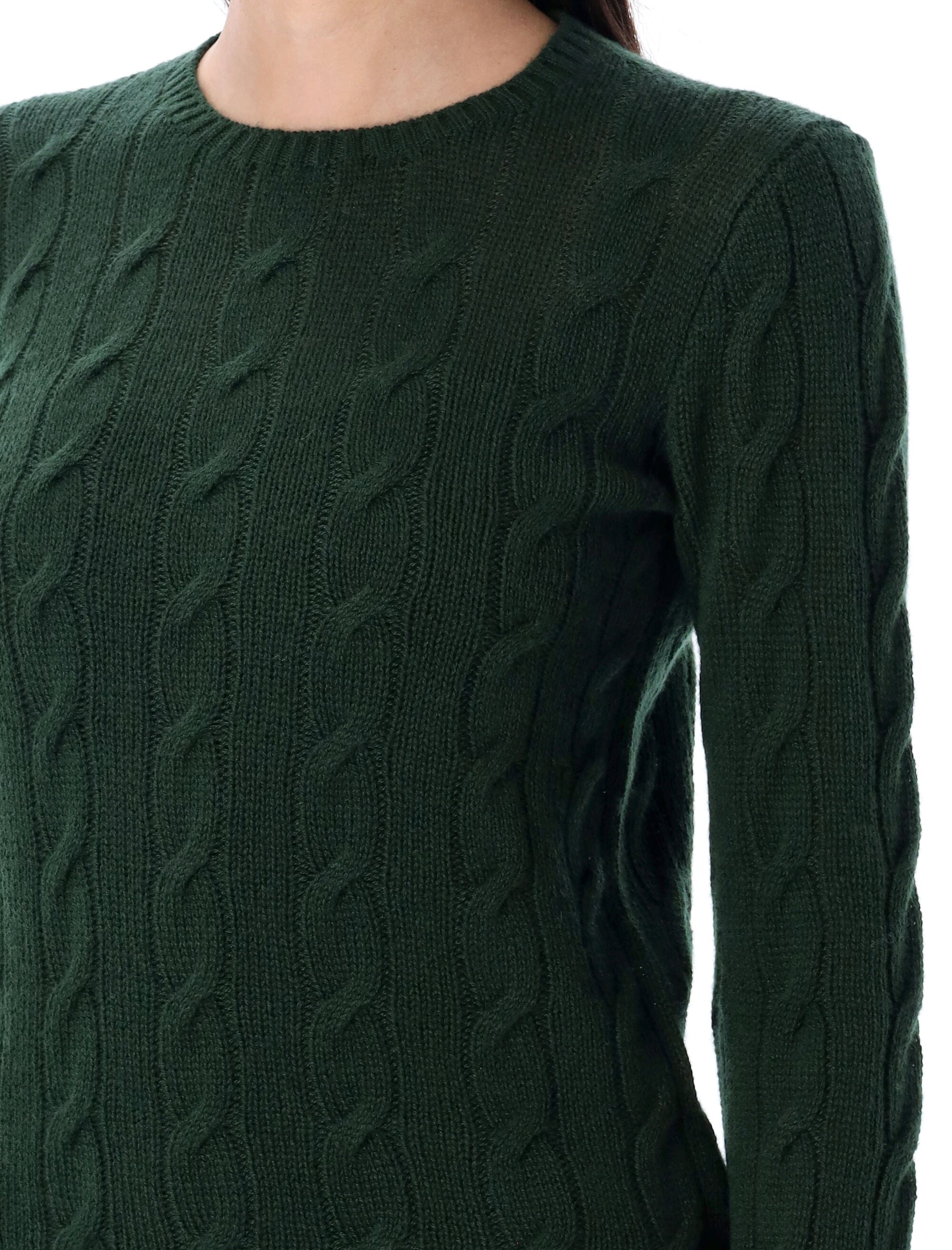 RALPH LAUREN Cable-Knit Cashmere Crewneck Jumper - Slim Fit