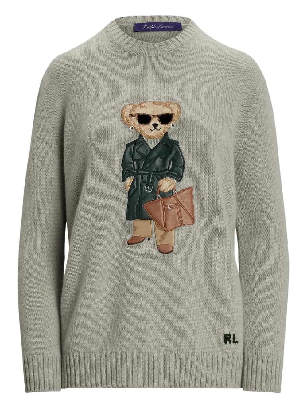 RALPH LAUREN Bear Cashmere Knit Sweater - XS