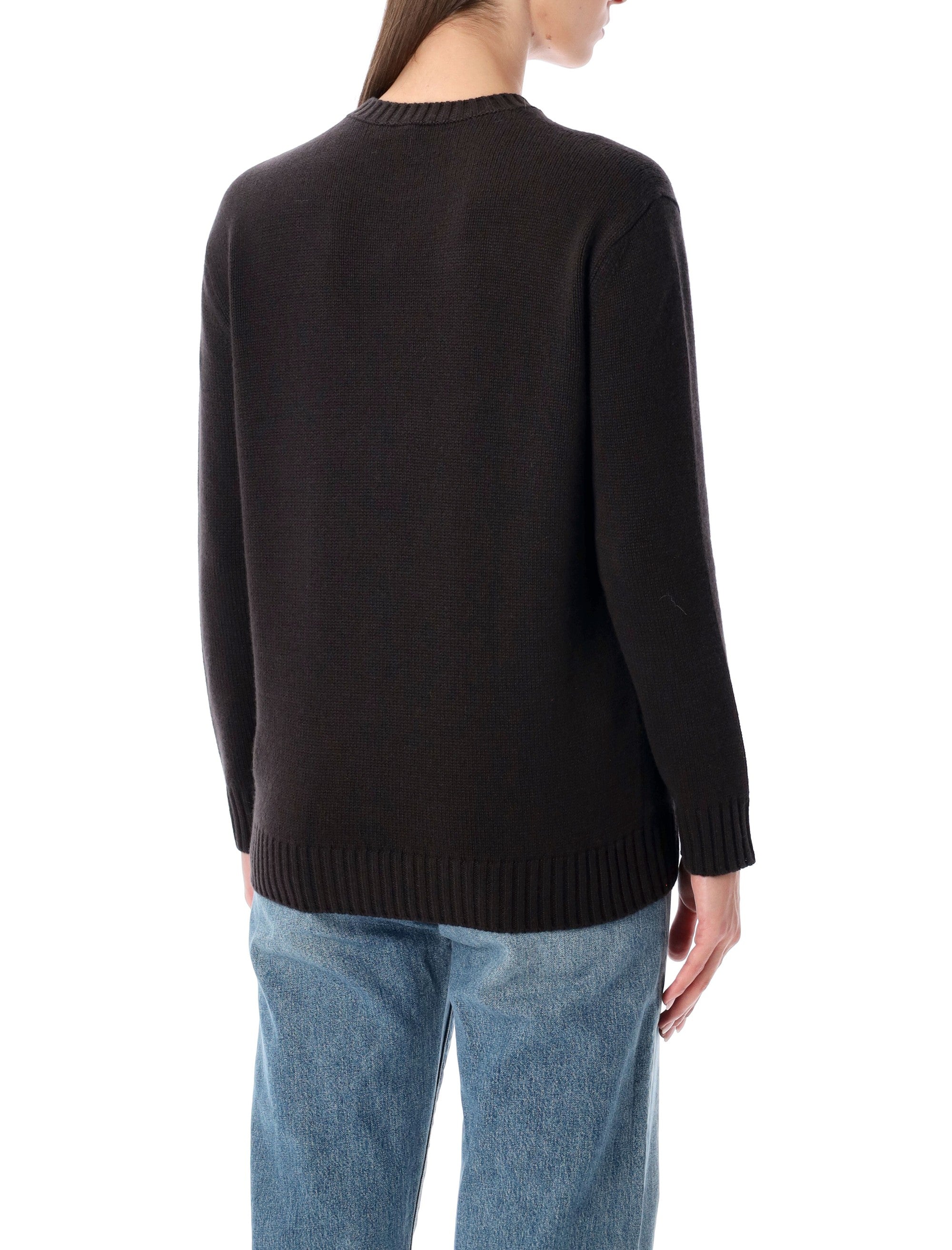 RALPH LAUREN Women's Cashmere Polo Bear Sweater - Relaxed Fit
