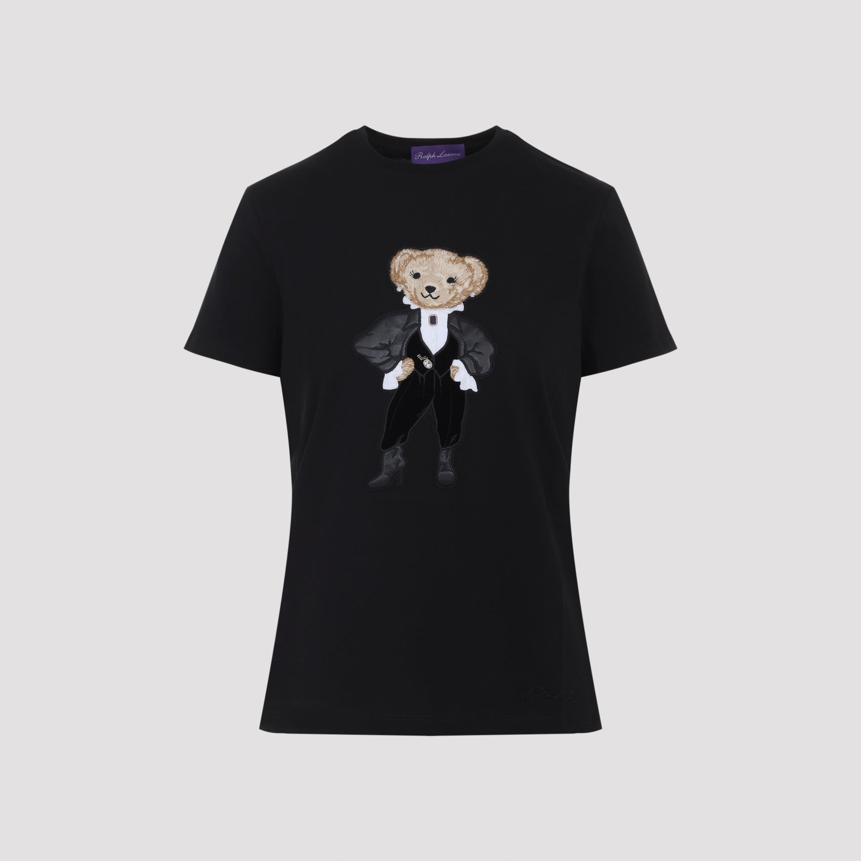 RALPH LAUREN COLLECTION Short Sleeves T-Shirt with Signature Patch