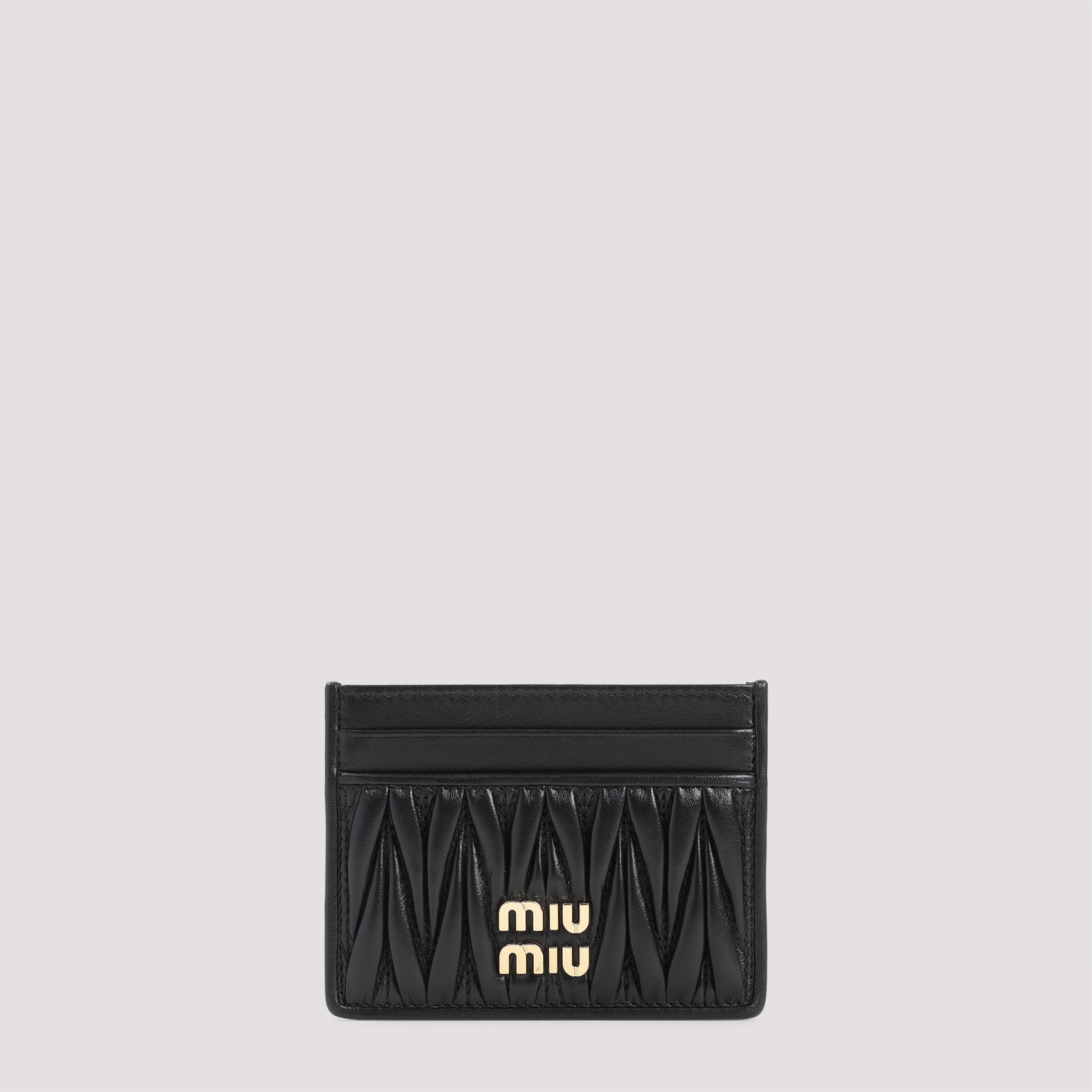MIU MIU Mini Lamb Leather Cardholder - Perfect for Modern Men