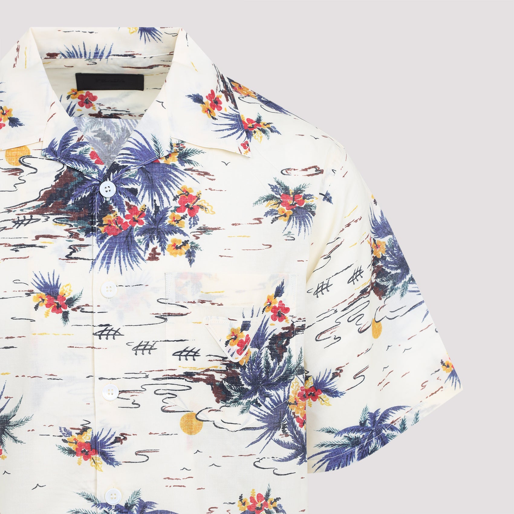 PRADA Men's Cotton Short Sleeve Shirt