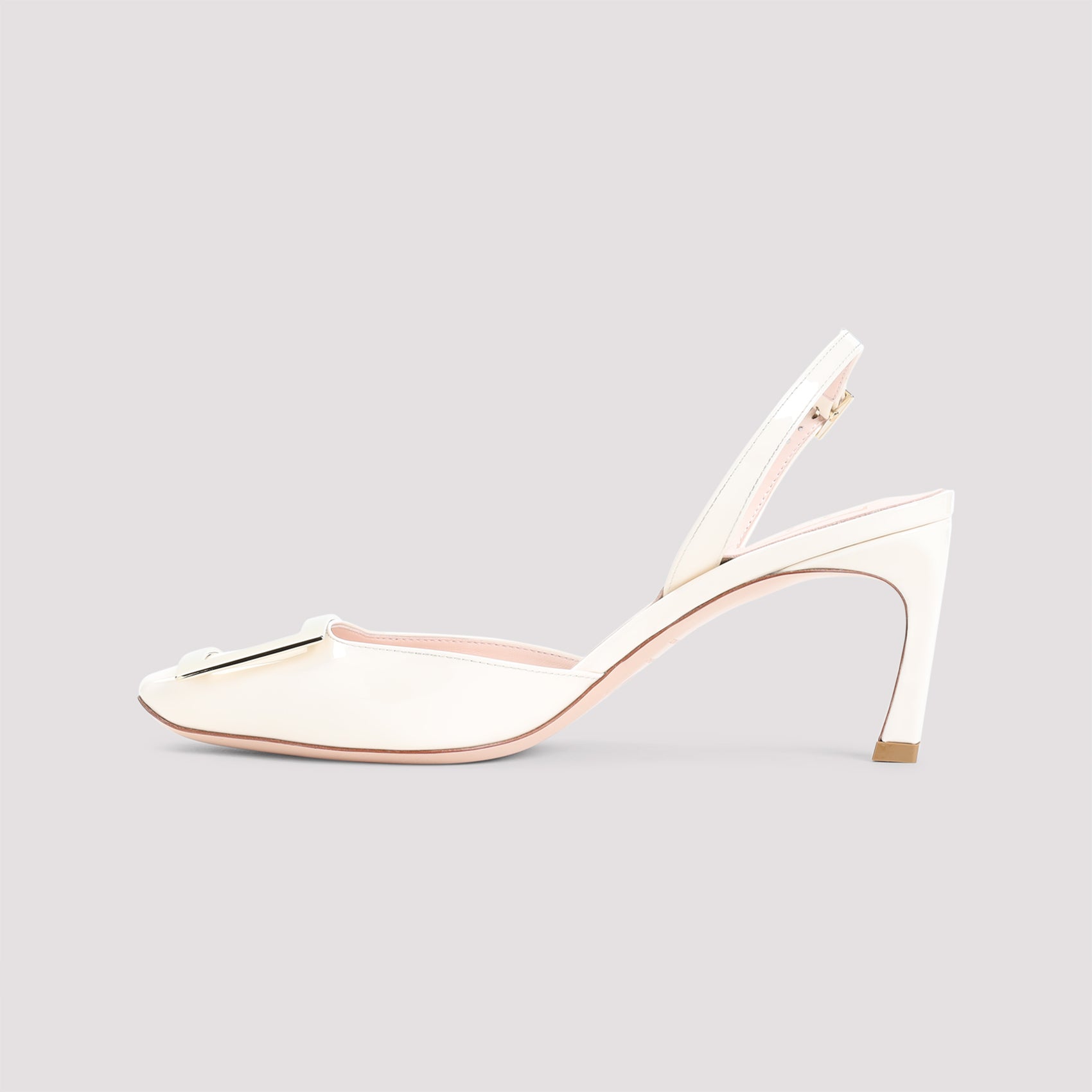ROGER VIVIER Metal Slingback Pump - 7cm Heel